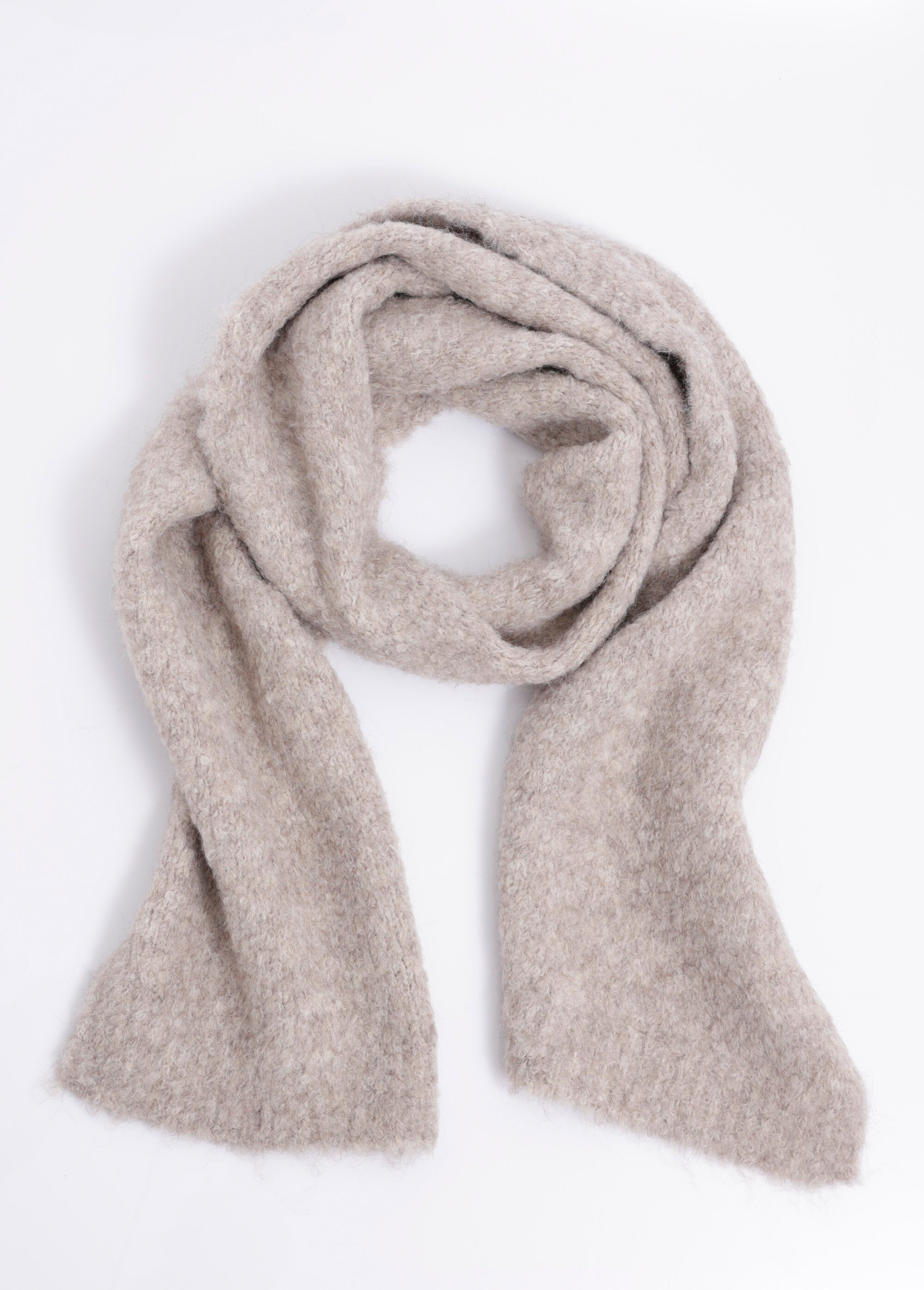 Echarpe chaude en maille mousseuse