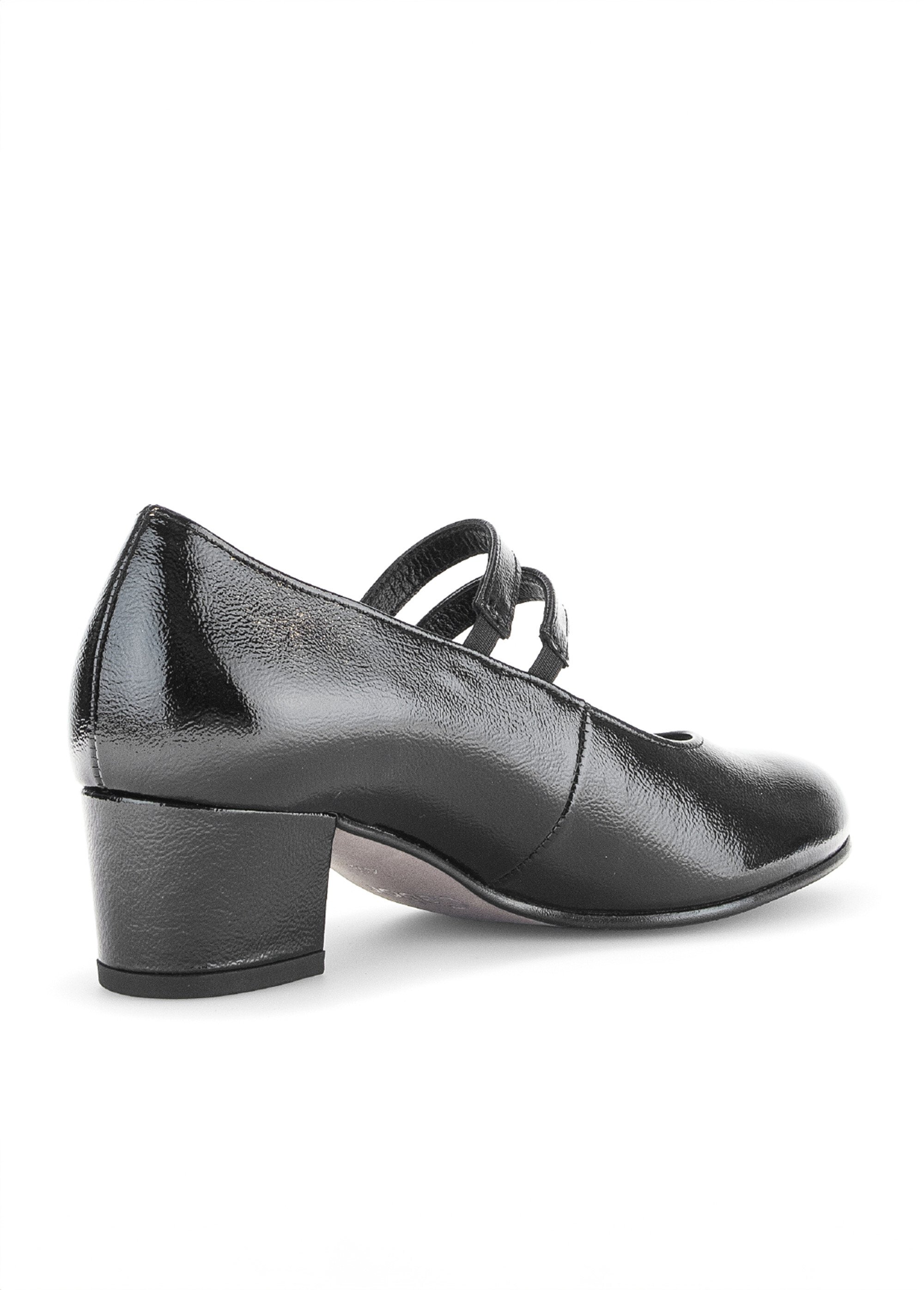 Escarpins babies en cuir 2 brides