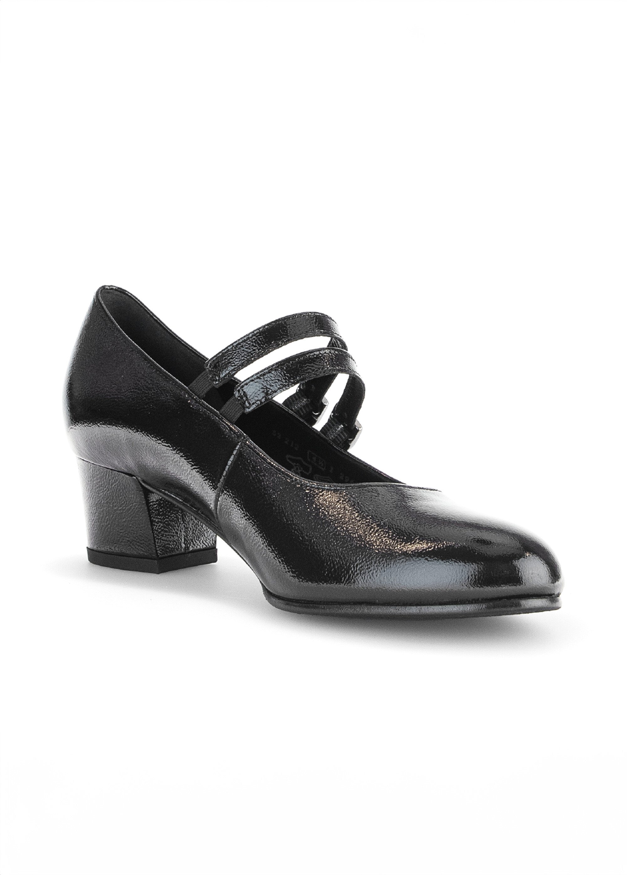 Escarpins babies en cuir 2 brides Femme VERNIS NOIR GAB-7221297 FA1