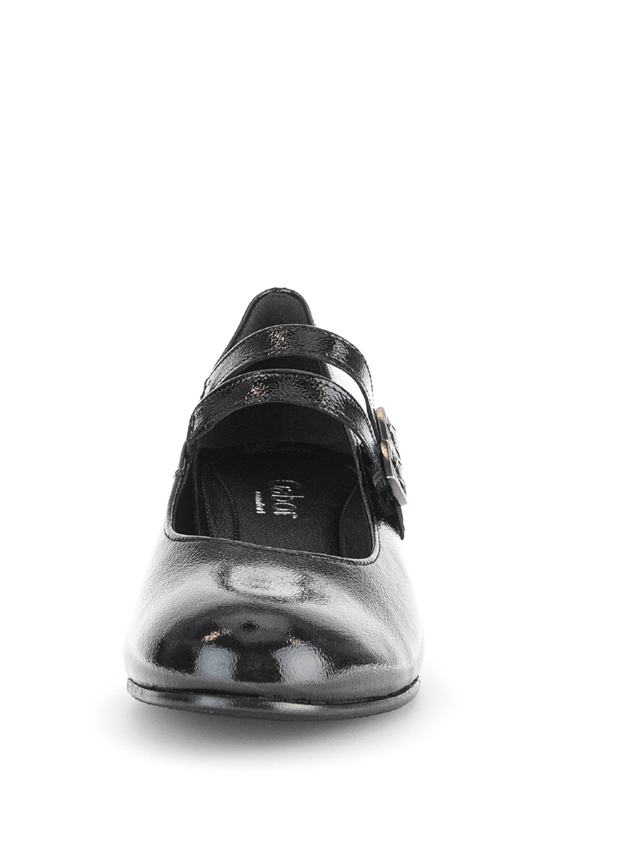 Escarpins babies en cuir 2 brides Femme VERNIS NOIR GAB-7221297 FA2