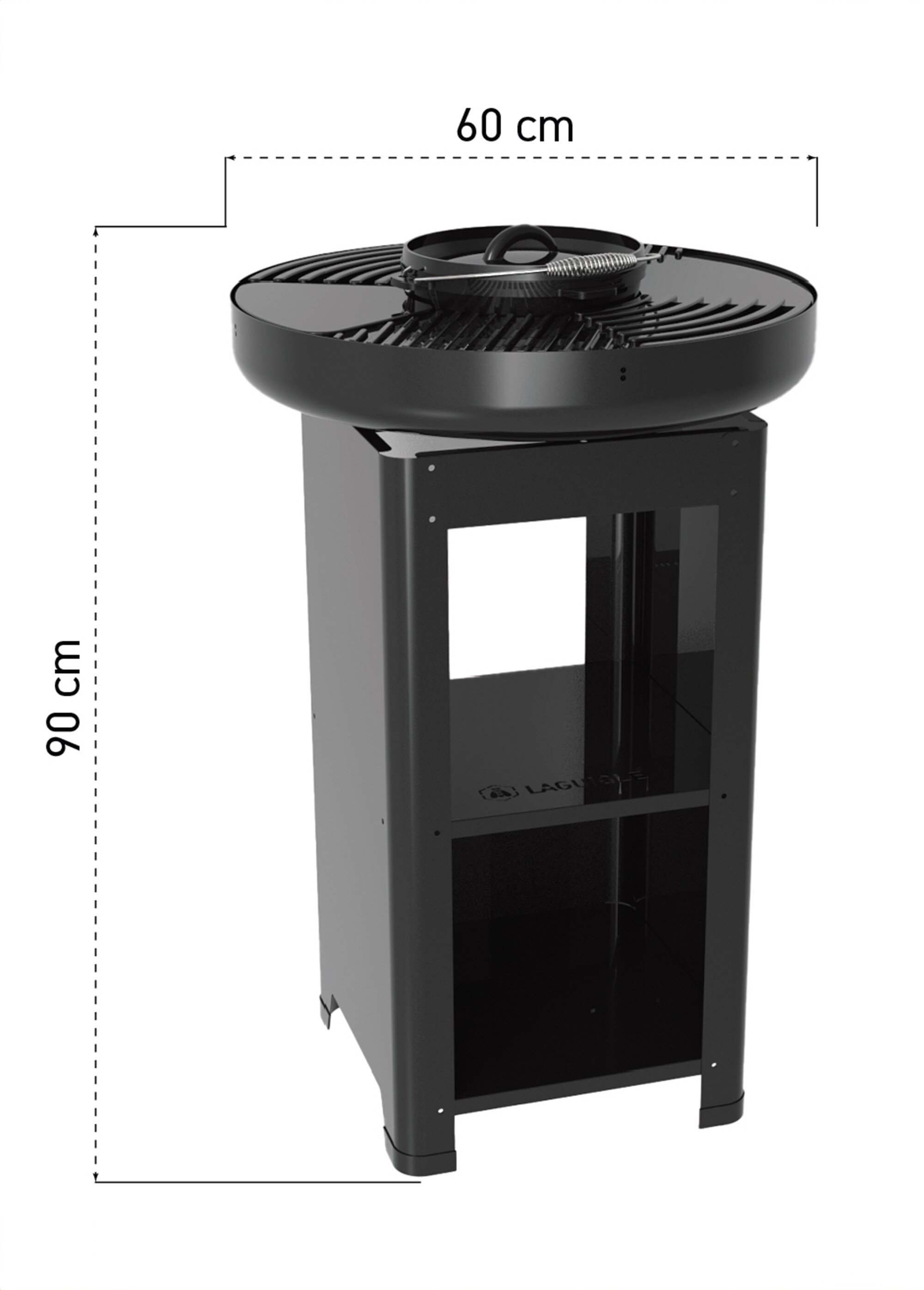 Brasero à bois haut de gamme, design moderne NOIR 9190300 DE1