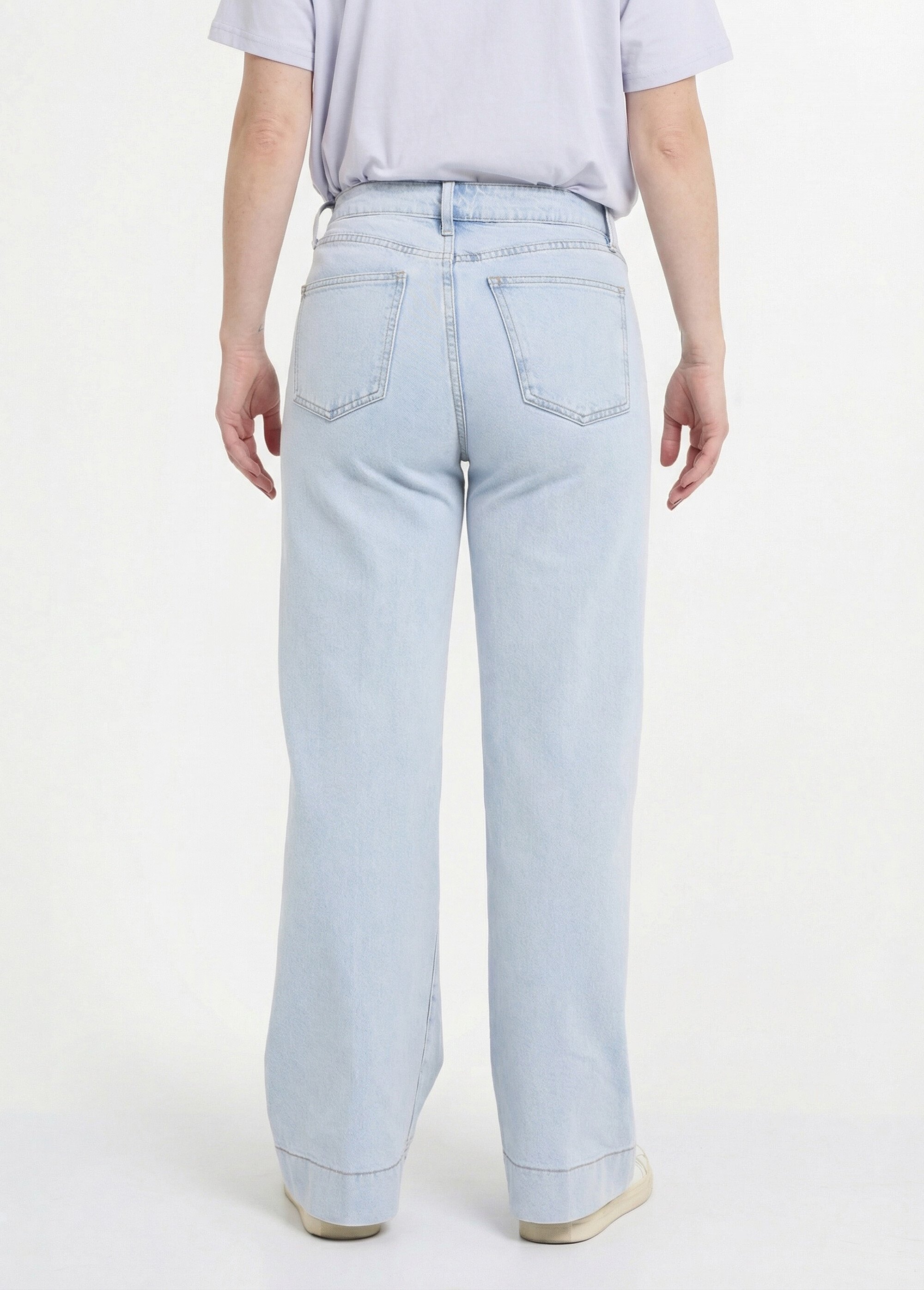 Jean avec pli permanent, spécial PETITE Femme Bleu OR-JD554 DO1