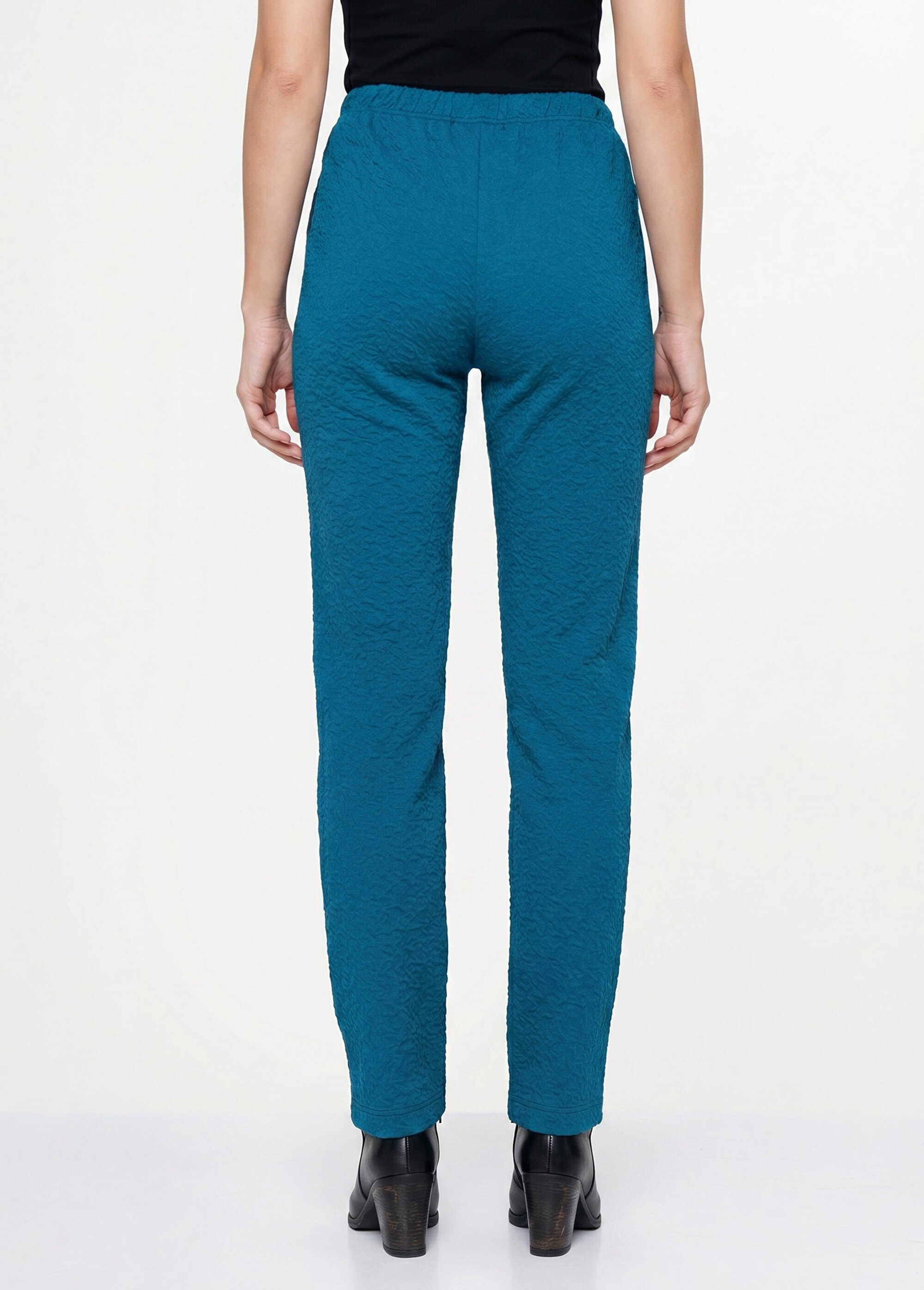 Legging taille élastiquée extensible uni ou bicolore Femme Vert NADAL DO1