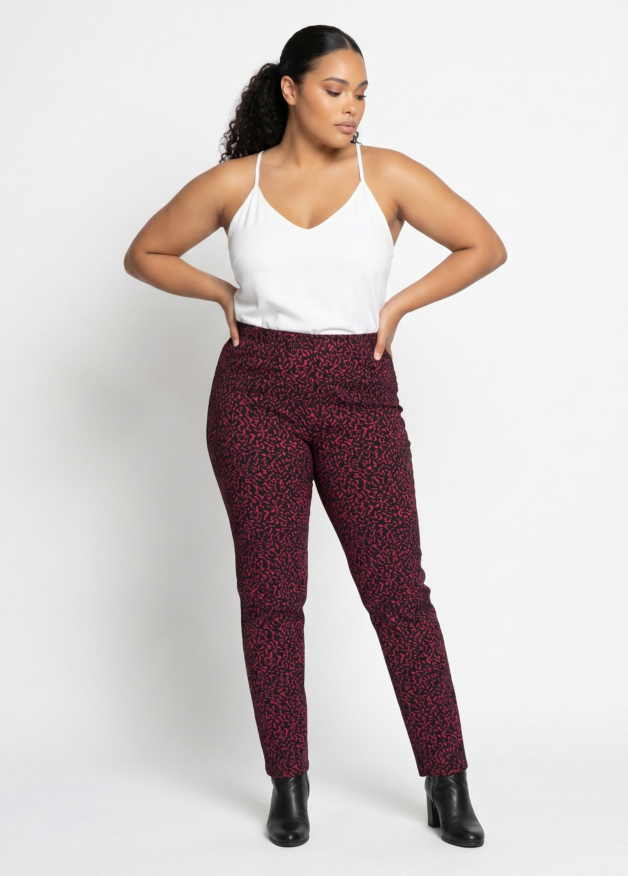 Legging taille élastiquée extensible uni ou bicolore