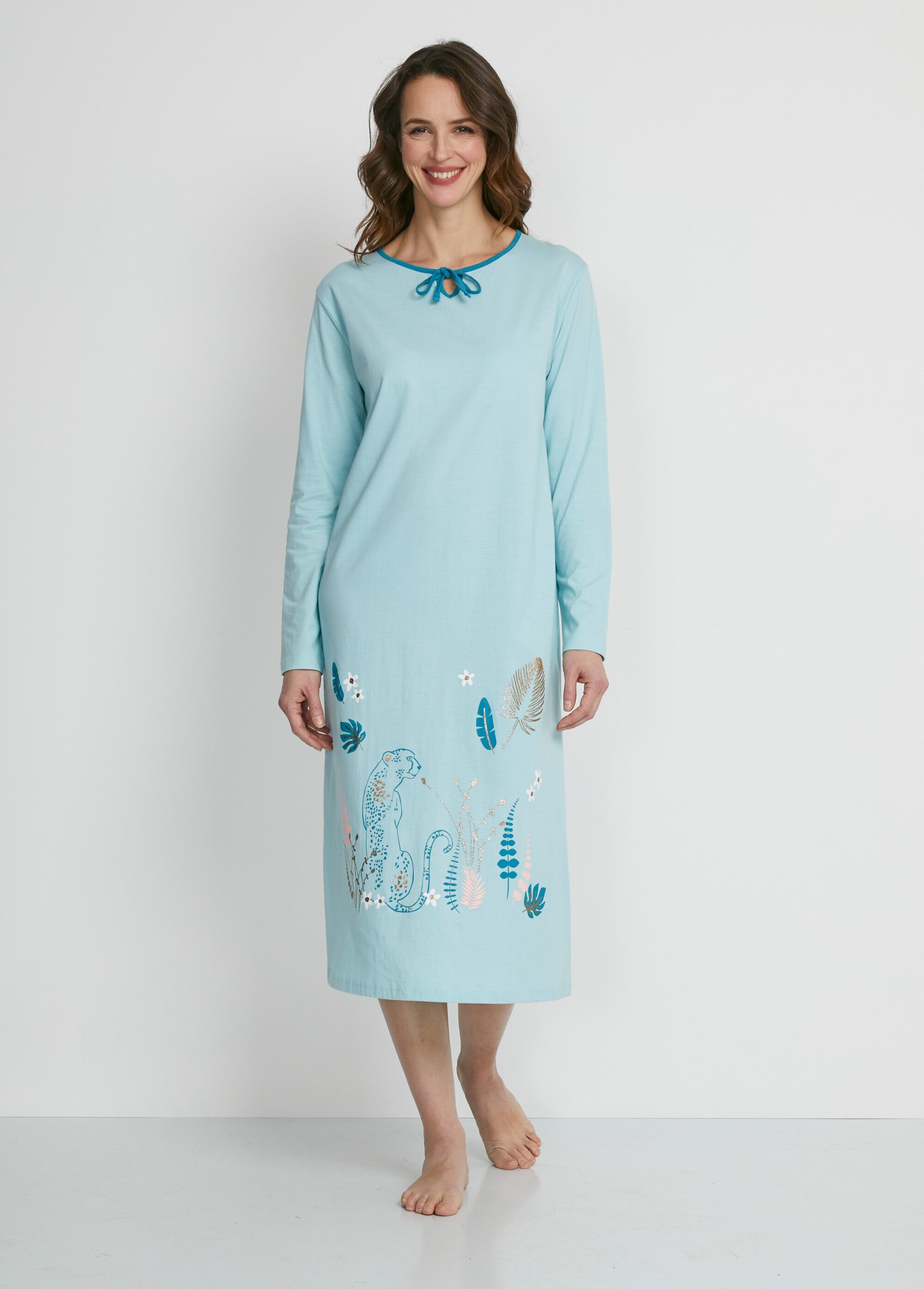 Chemise de nuit coton - lot de 2 Femme Rose SOBRALIA FA2