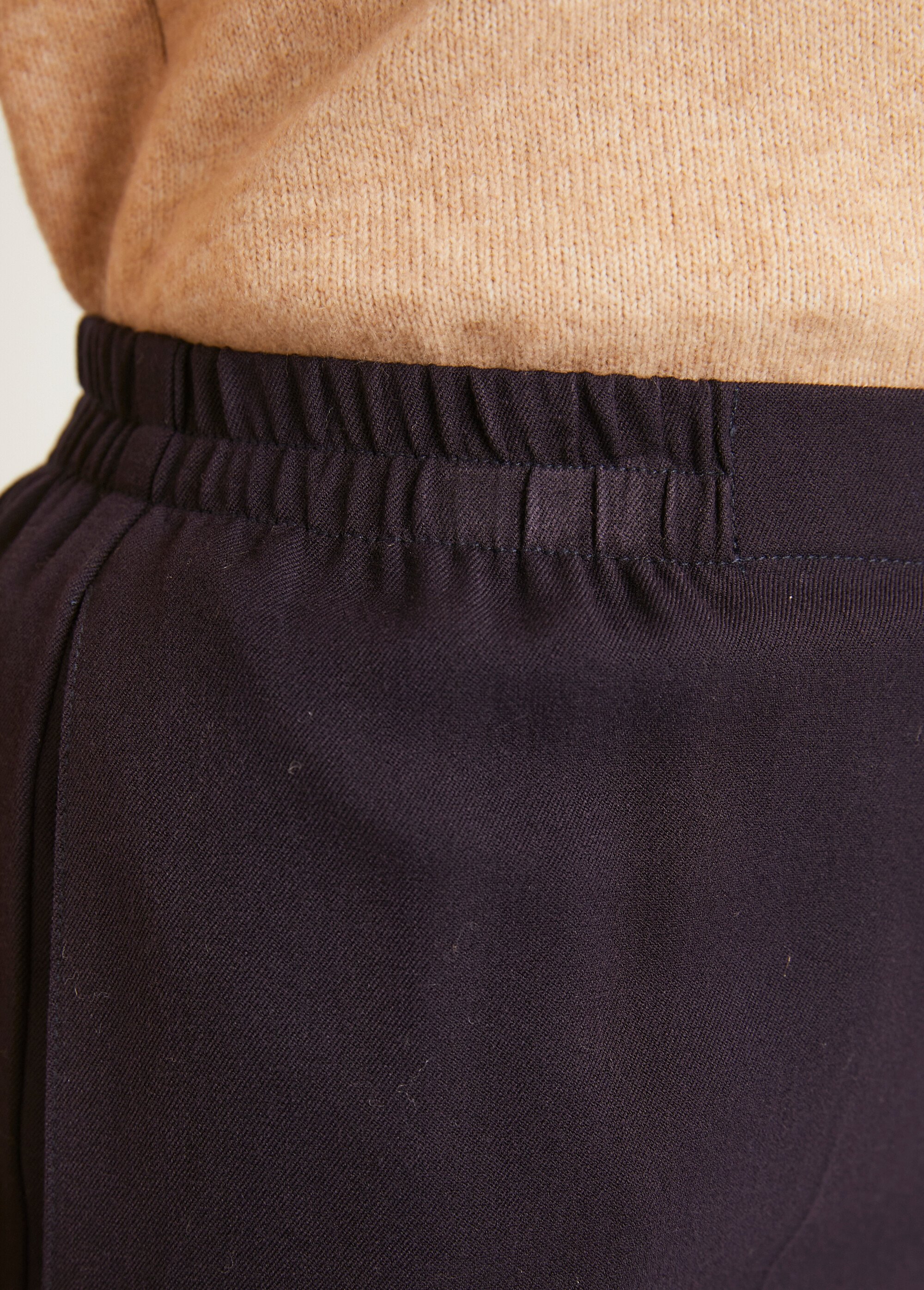 Pantalon droit taille semi élastiquée ventre plat Femme Violet NOTUS DE2
