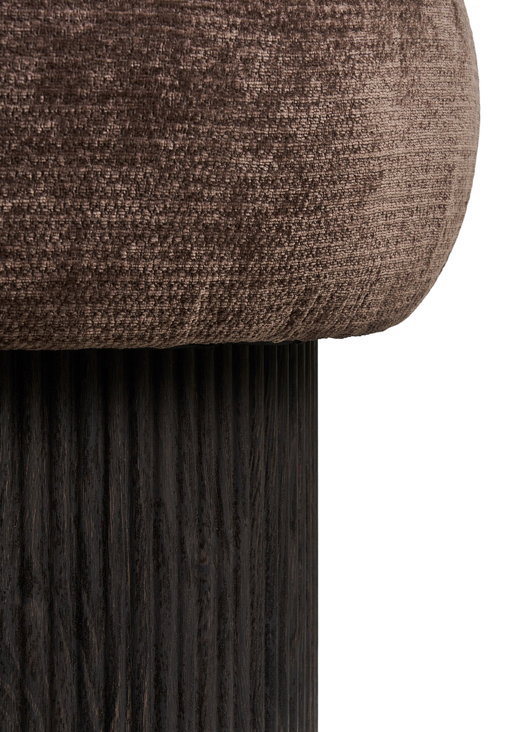 Pouf de rangement bimatière CHRISTCHURCH BRUN FONCE HN-1501094 DE2