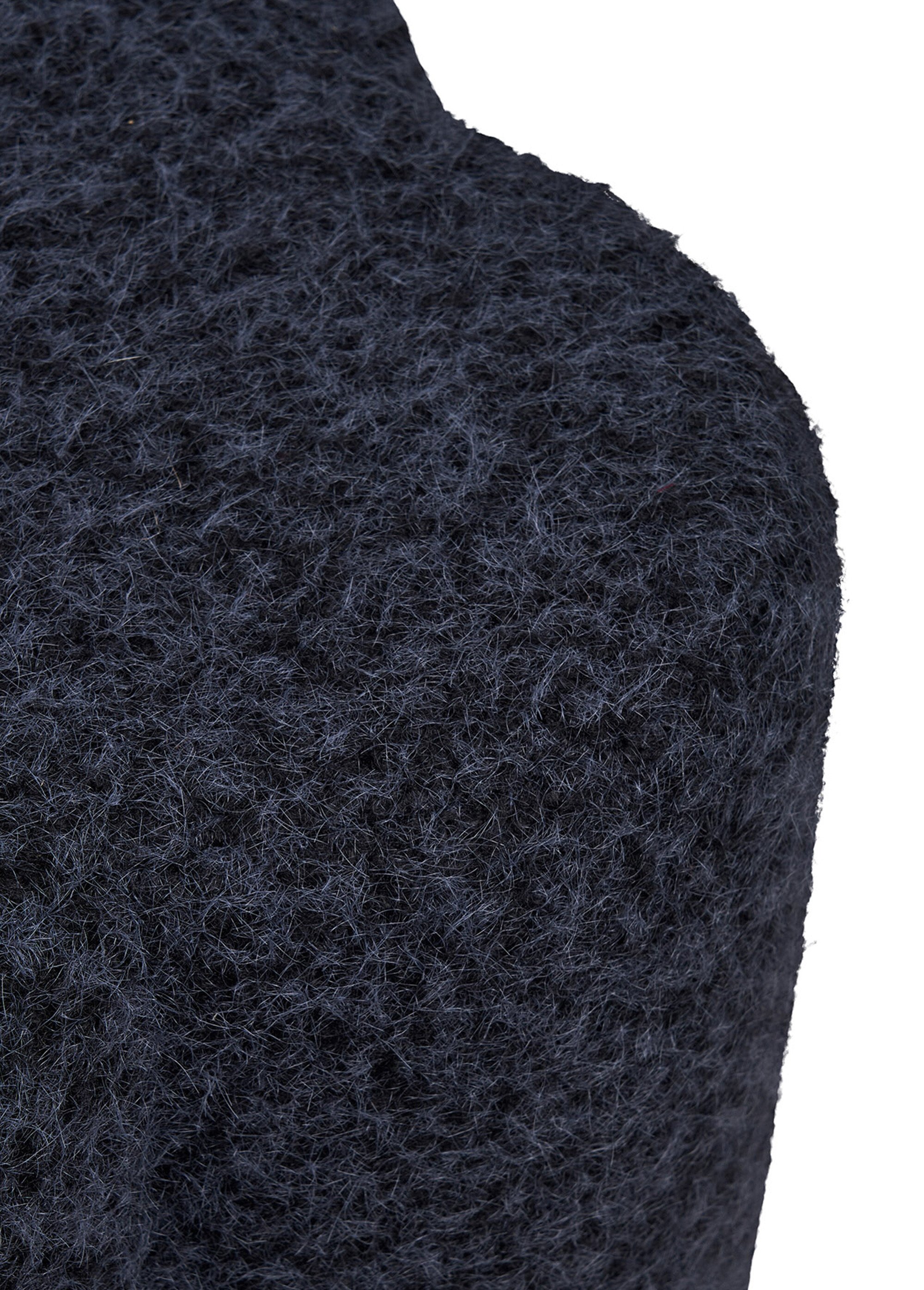 Pouf forme trèfle en bouclette DURBAN BLEU HN-1501092 DE2