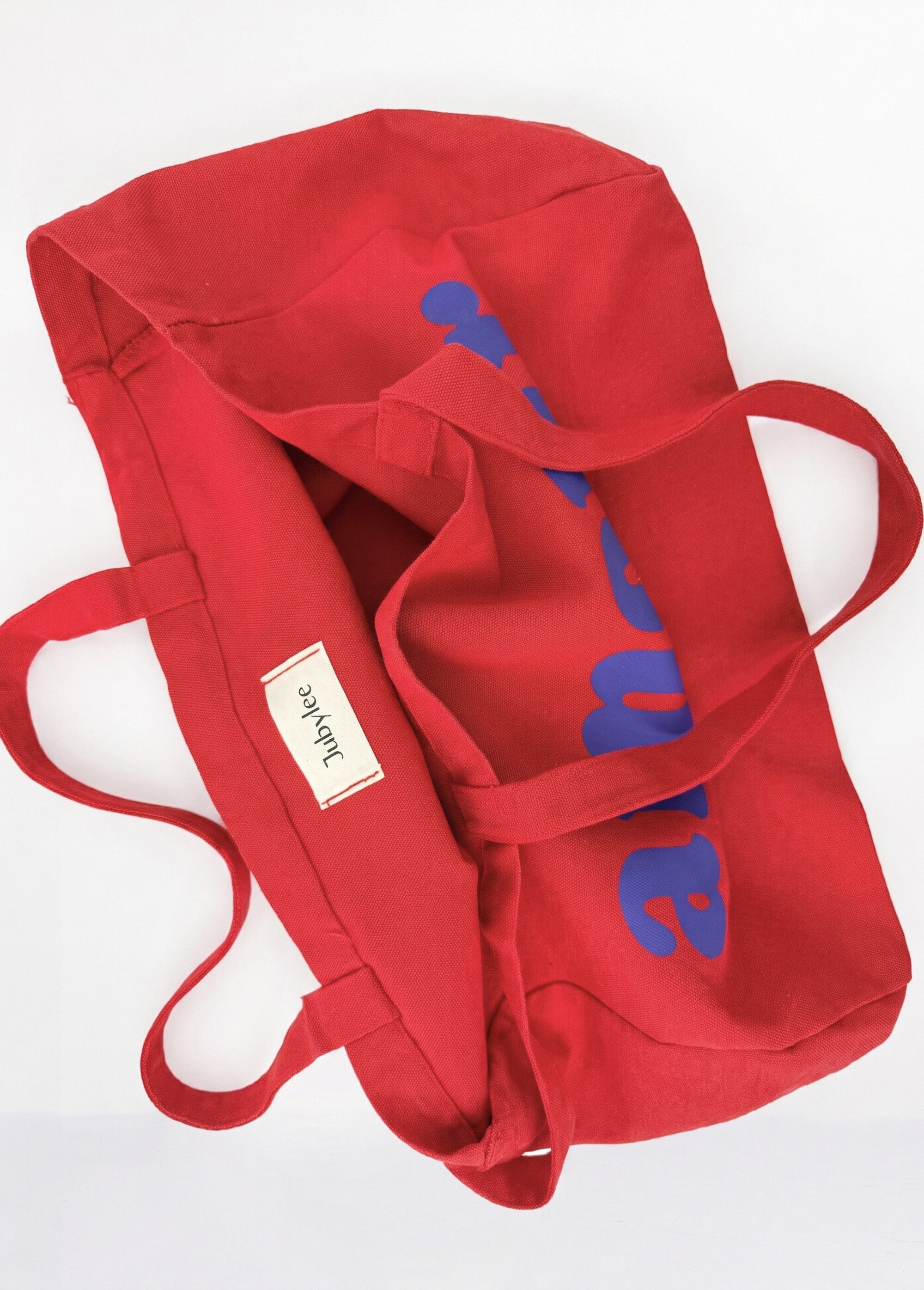 Sac en toile canvas message Amour Femme Rouge JB-SAC020AM OV1