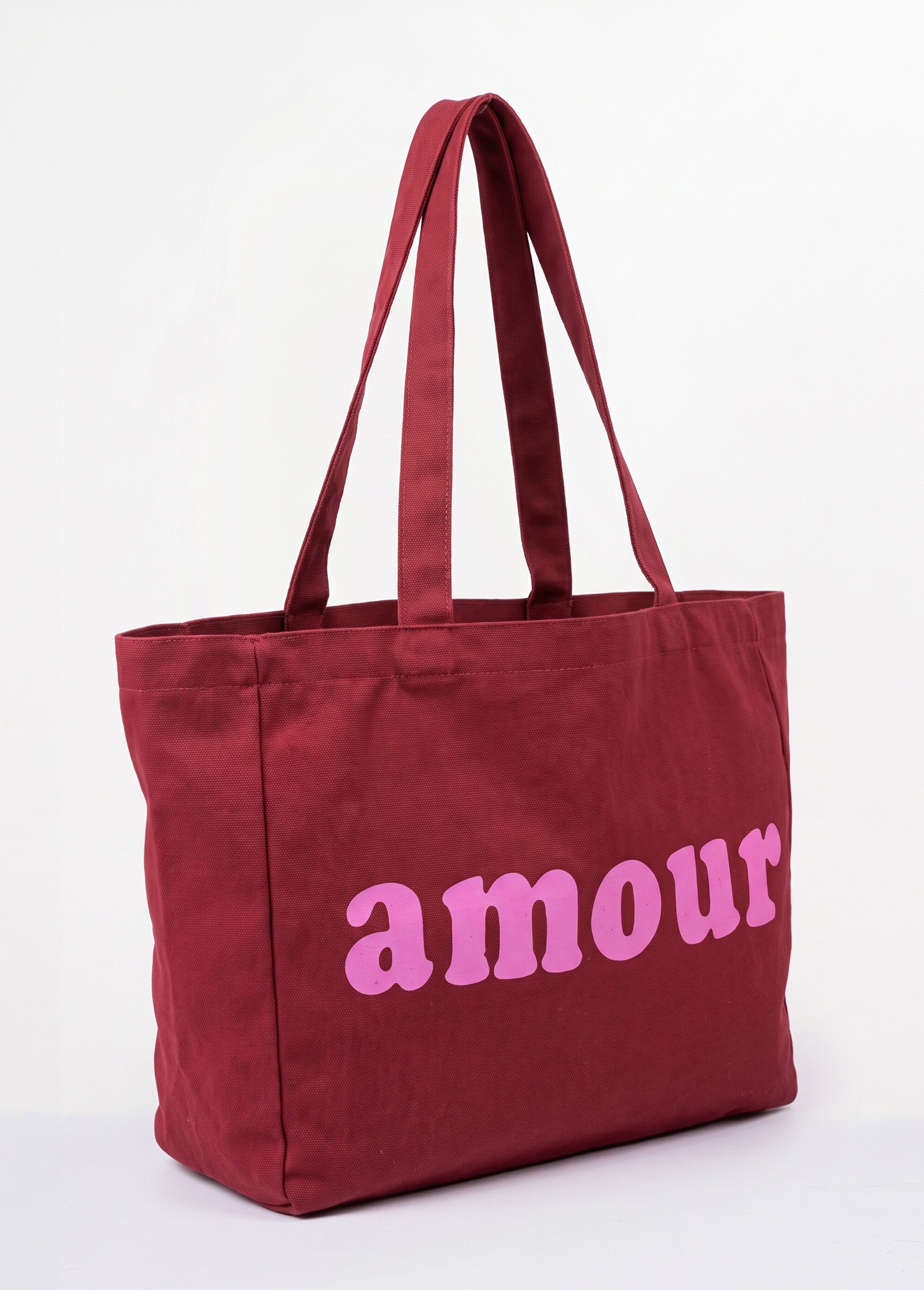 Sac en toile canvas message Amour