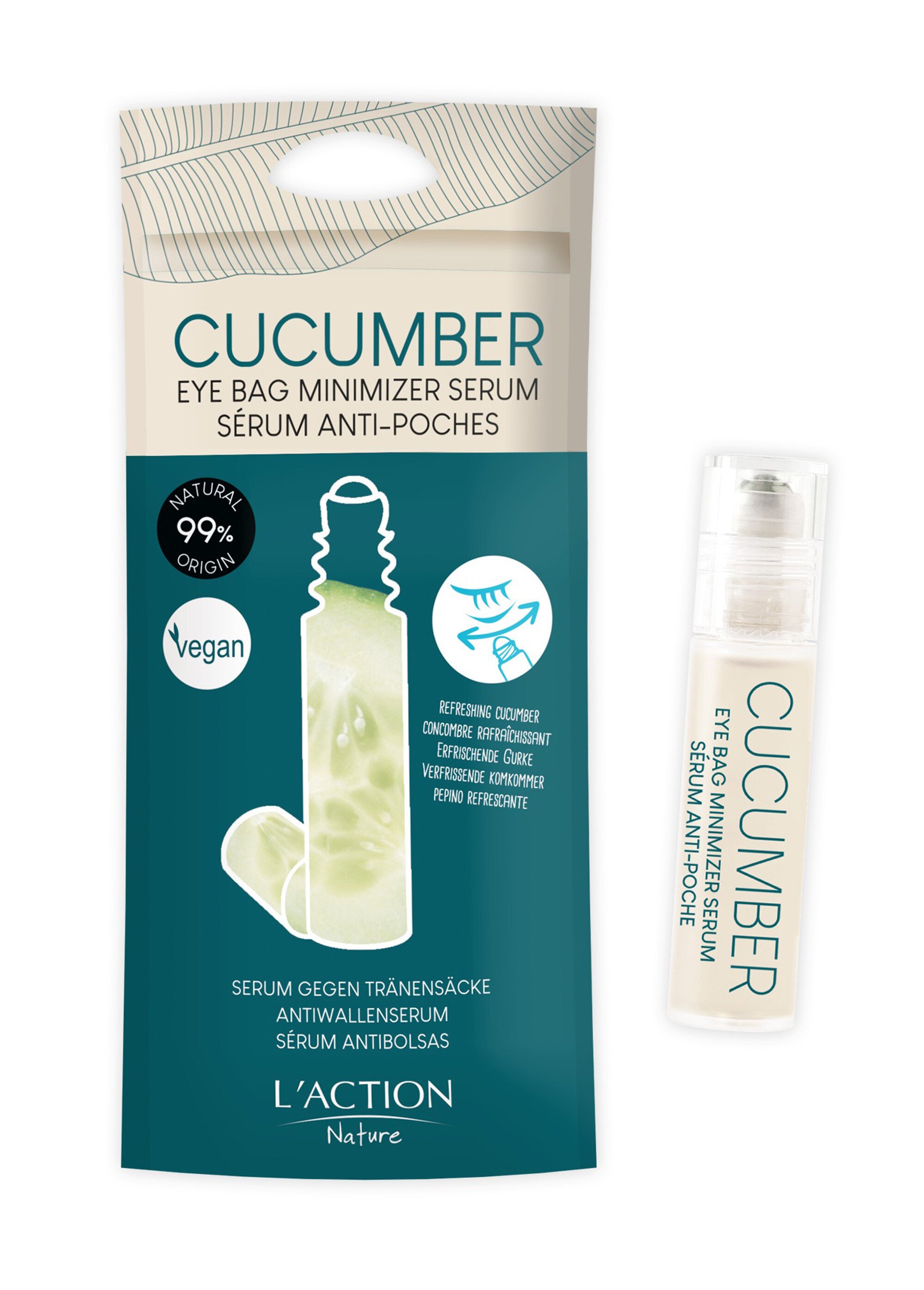 Sérum anti-poches yeux Concombre L'Action Nature Blanc GLASGOW FA1
