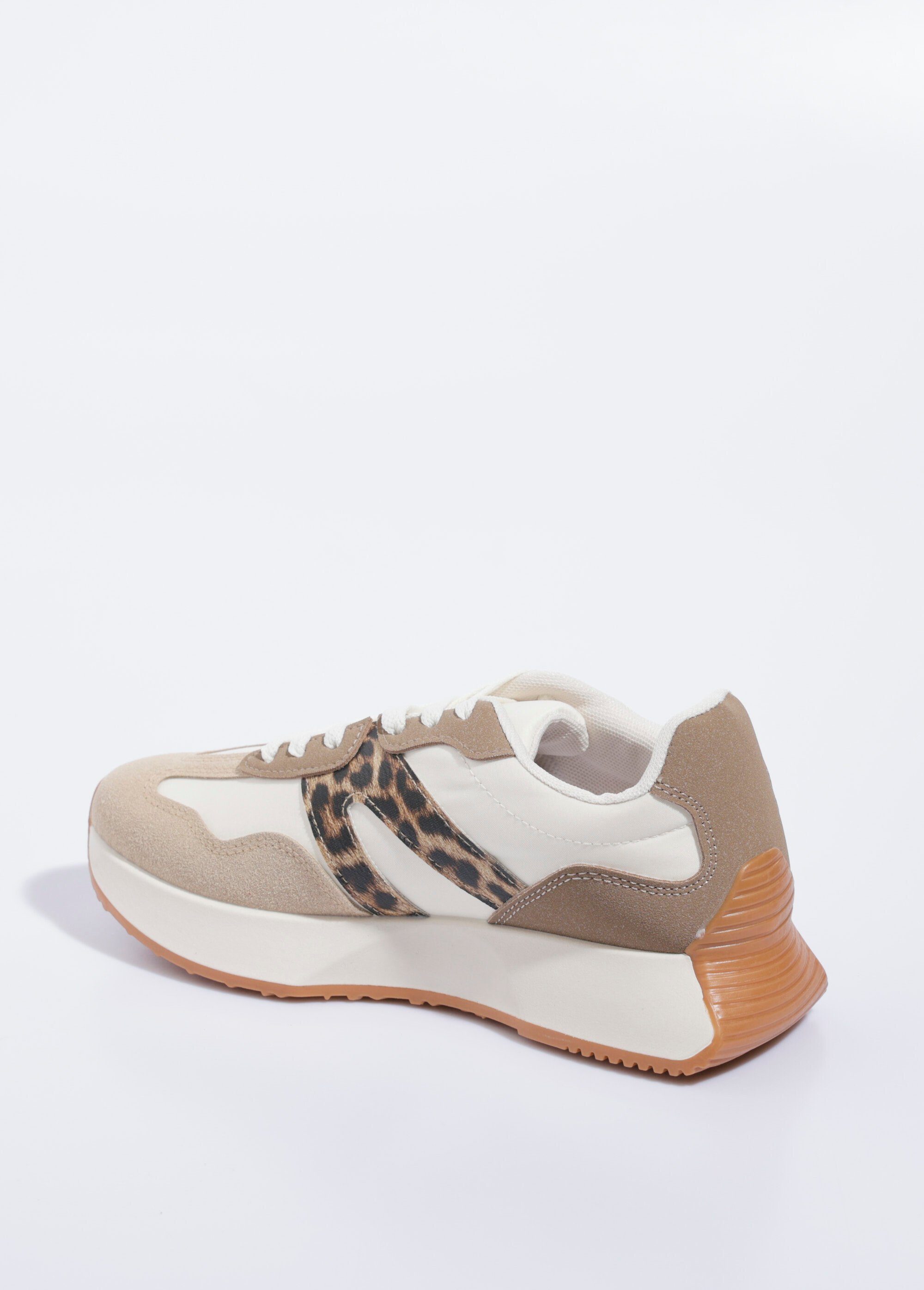 Baskets joggers à semelle compensée Femme Noir LBSDCX9692 DO1