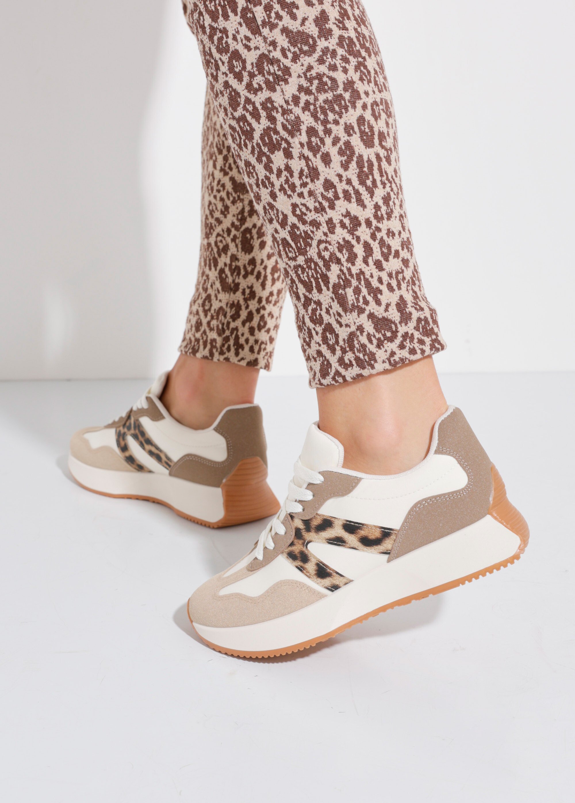 Baskets joggers à semelle compensée Femme Noir LBSDCX9692 SF1