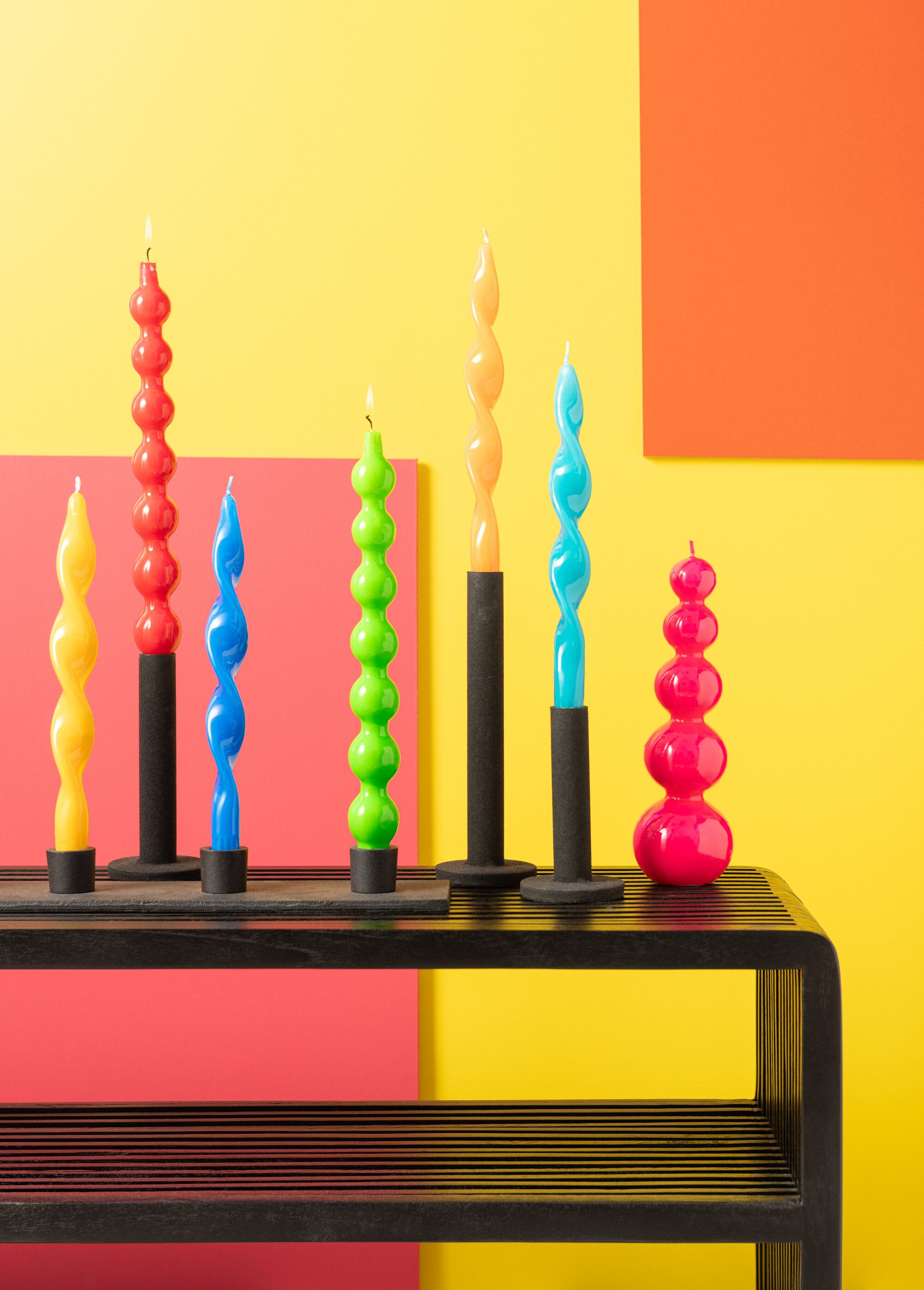 Consoles en teck foncé, design ajouré NOIR JP-40790 SI1