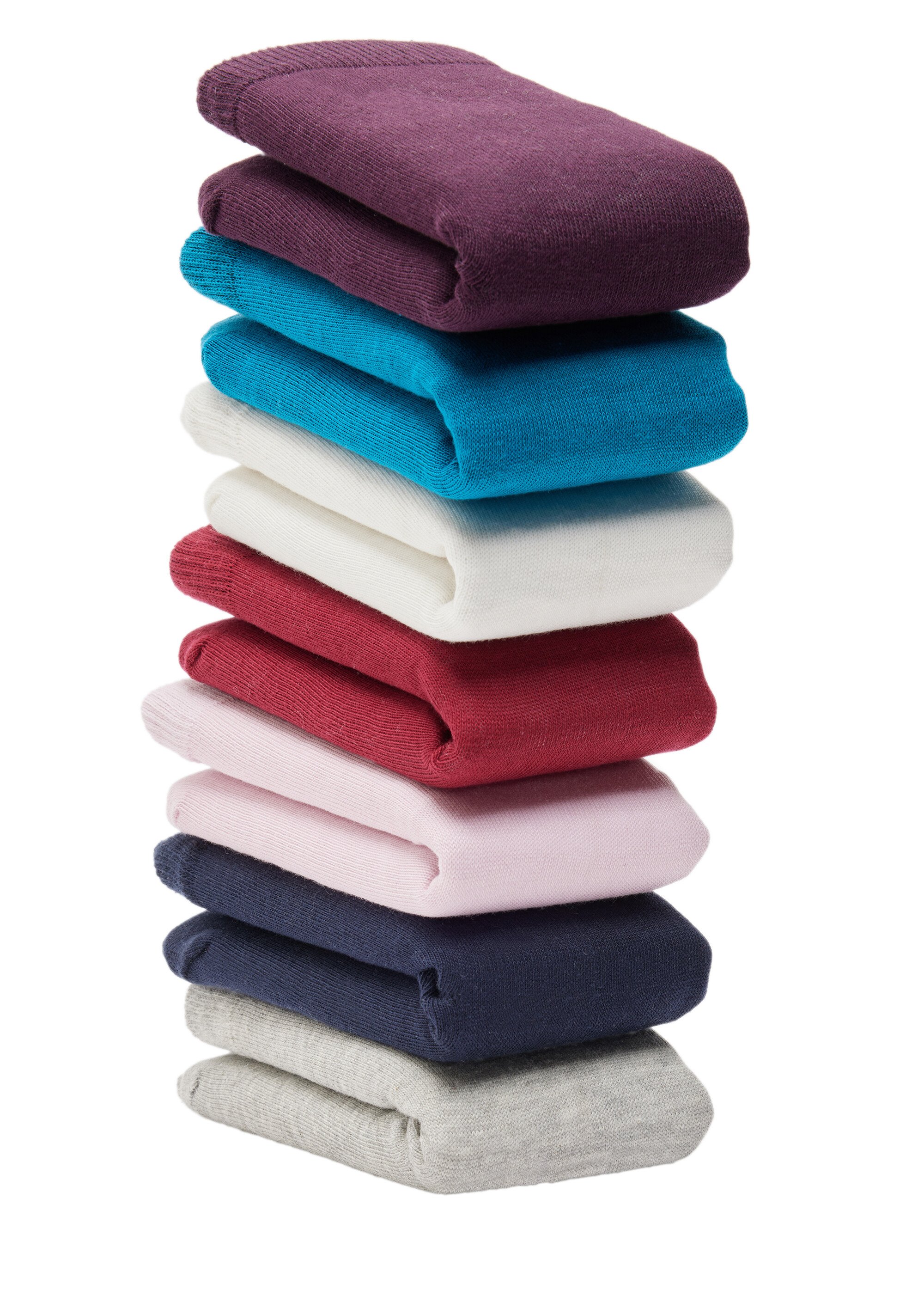 Chaussettes assorties, lot de 7 paires Femme Rouge BASILIK LO2