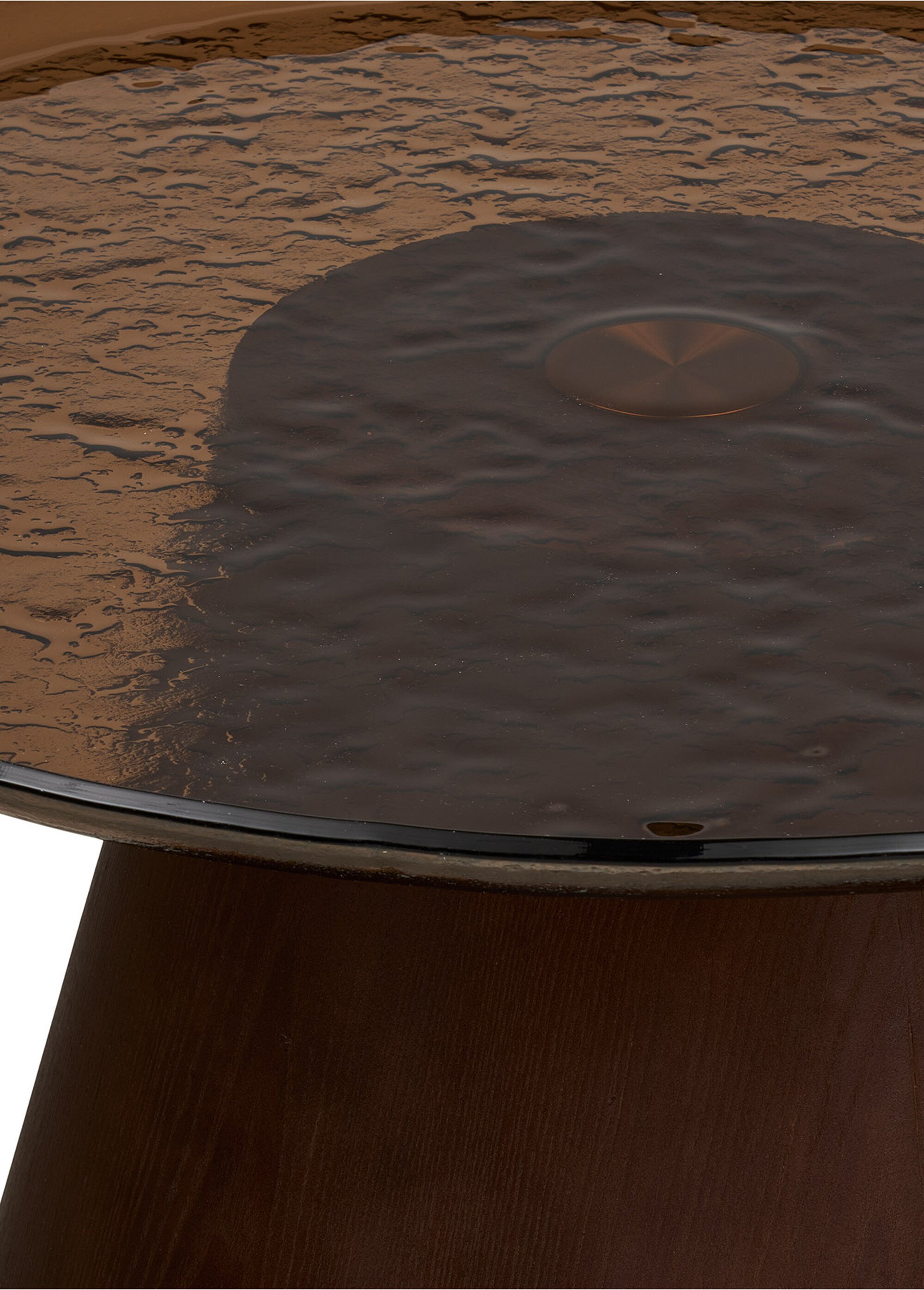 Table basse en verre et frêne ORVIETO BRUN FONCE HN-2101620 DE3