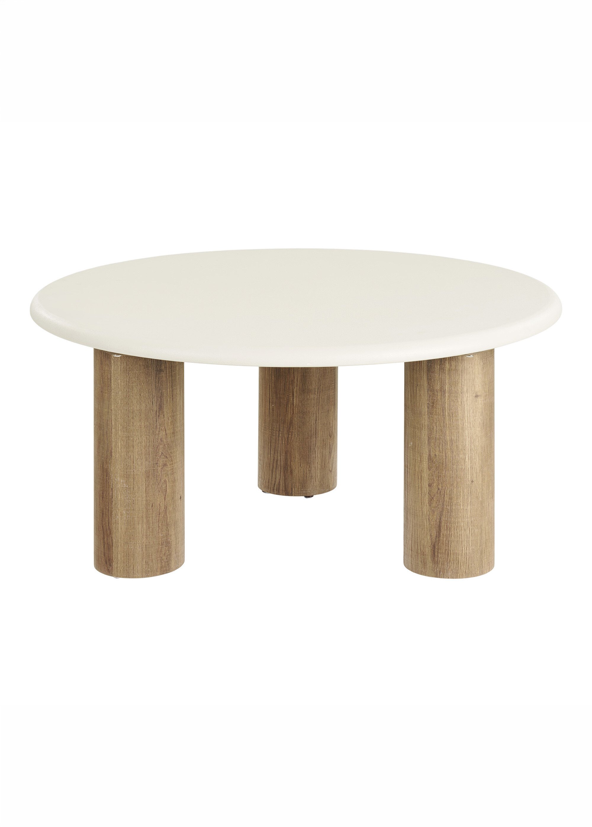 Table basse plateau façon ciment FONDI SABLE ET MARRON HN-2102200 DE1