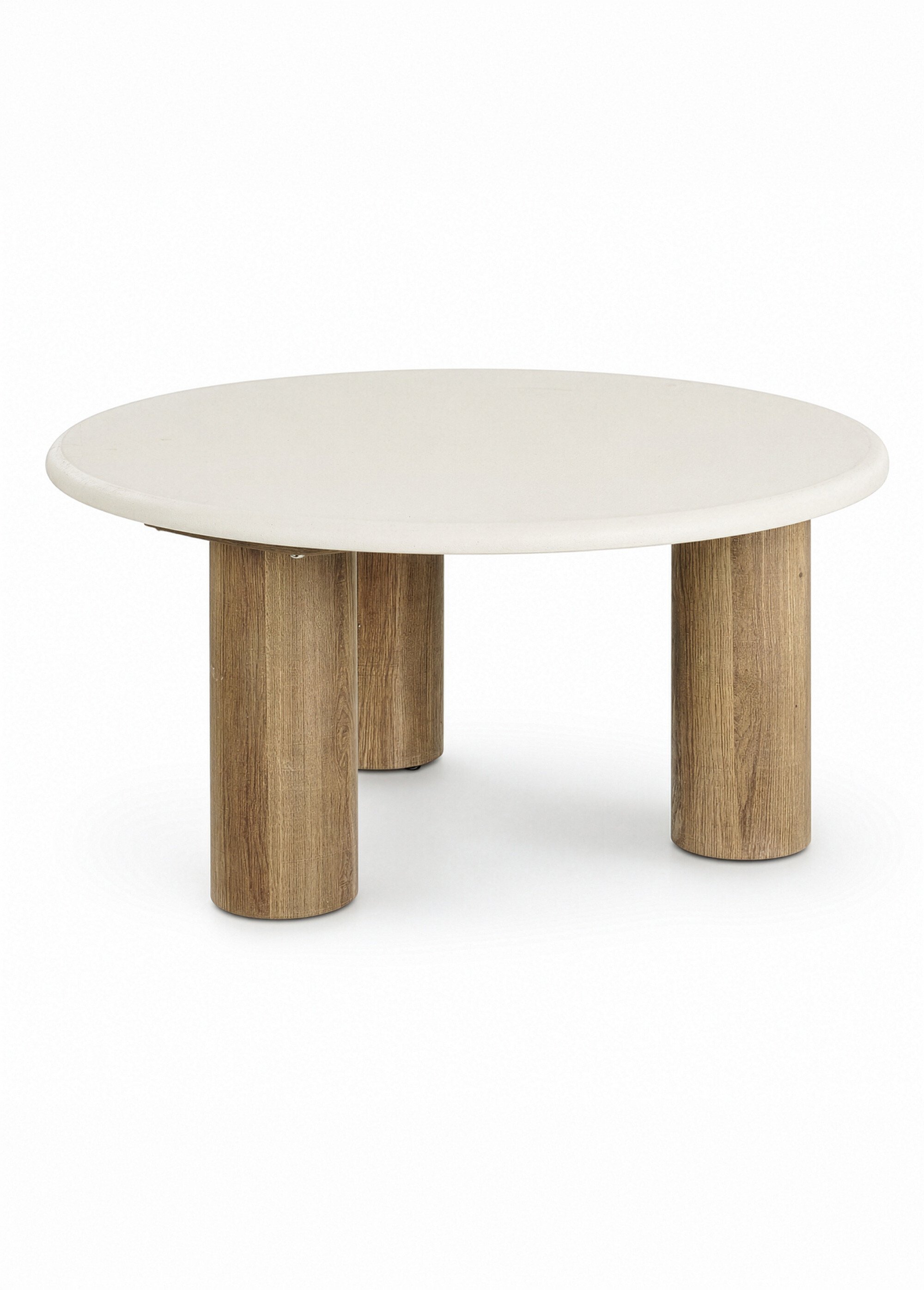 Table basse plateau façon ciment FONDI SABLE ET MARRON HN-2102200 FA1