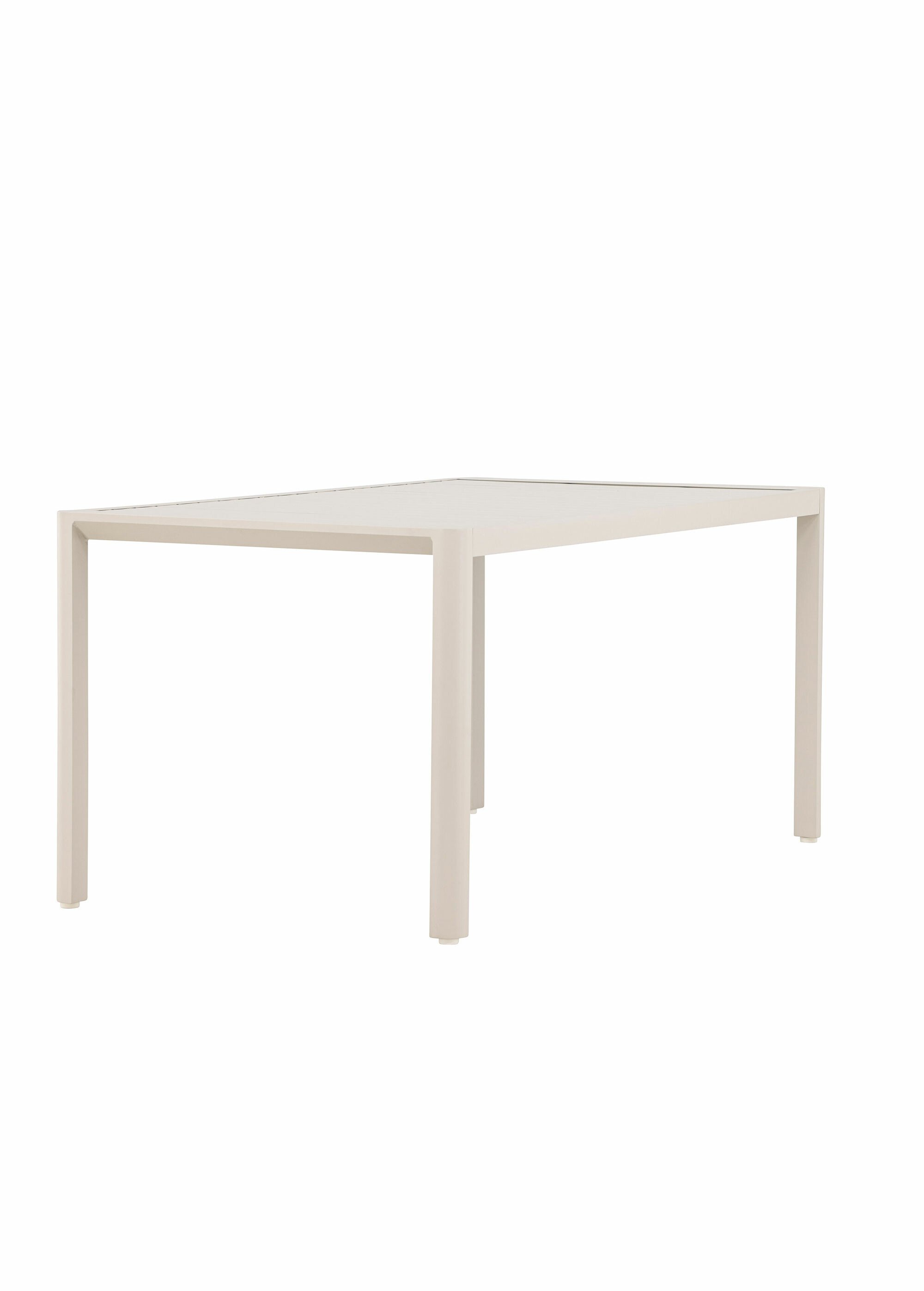 Table de jardin aluminium rainuré, 150cm