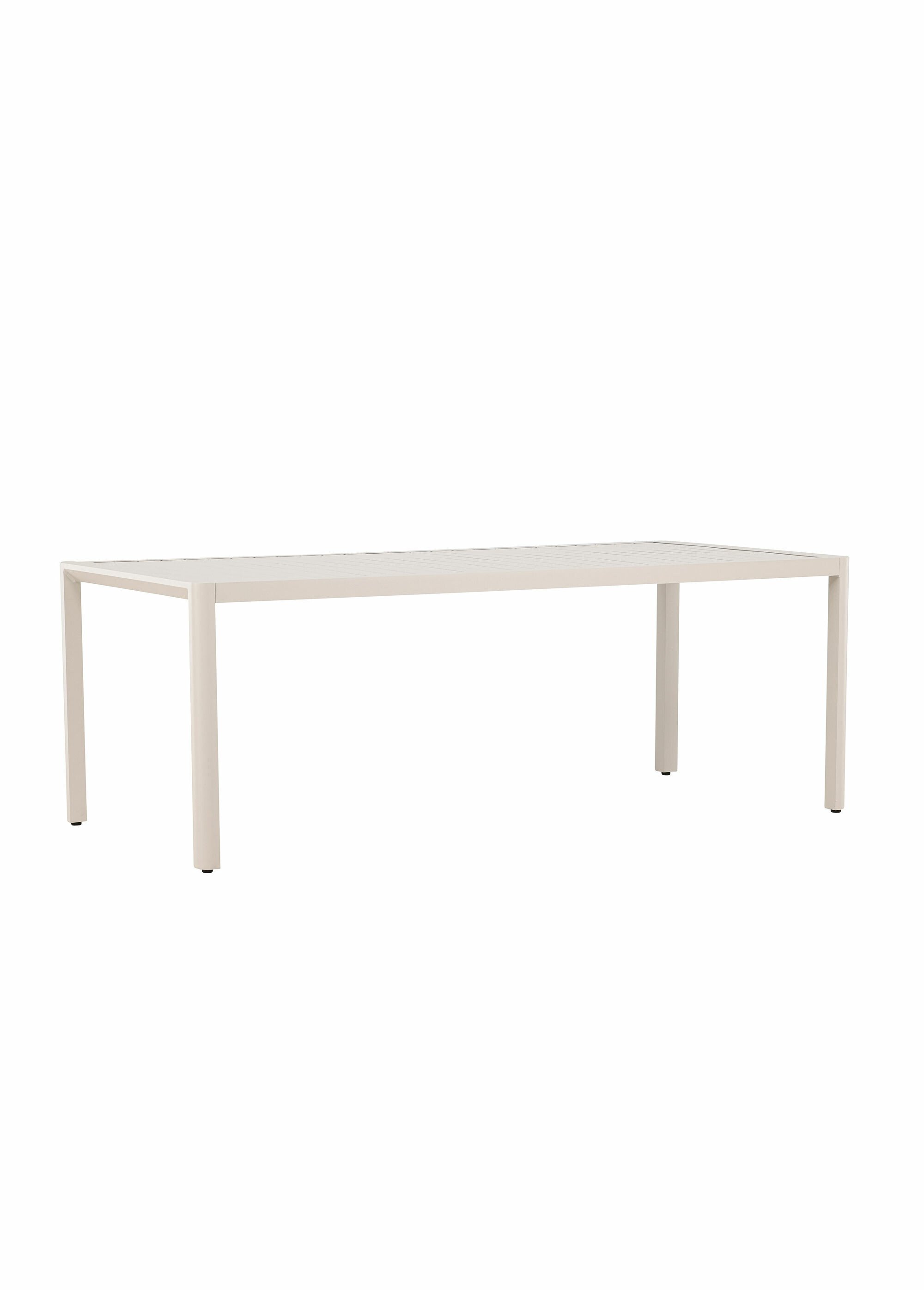 Table de jardin aluminium rainuré, 200cm BEIGE VEN-9794-100 FA1