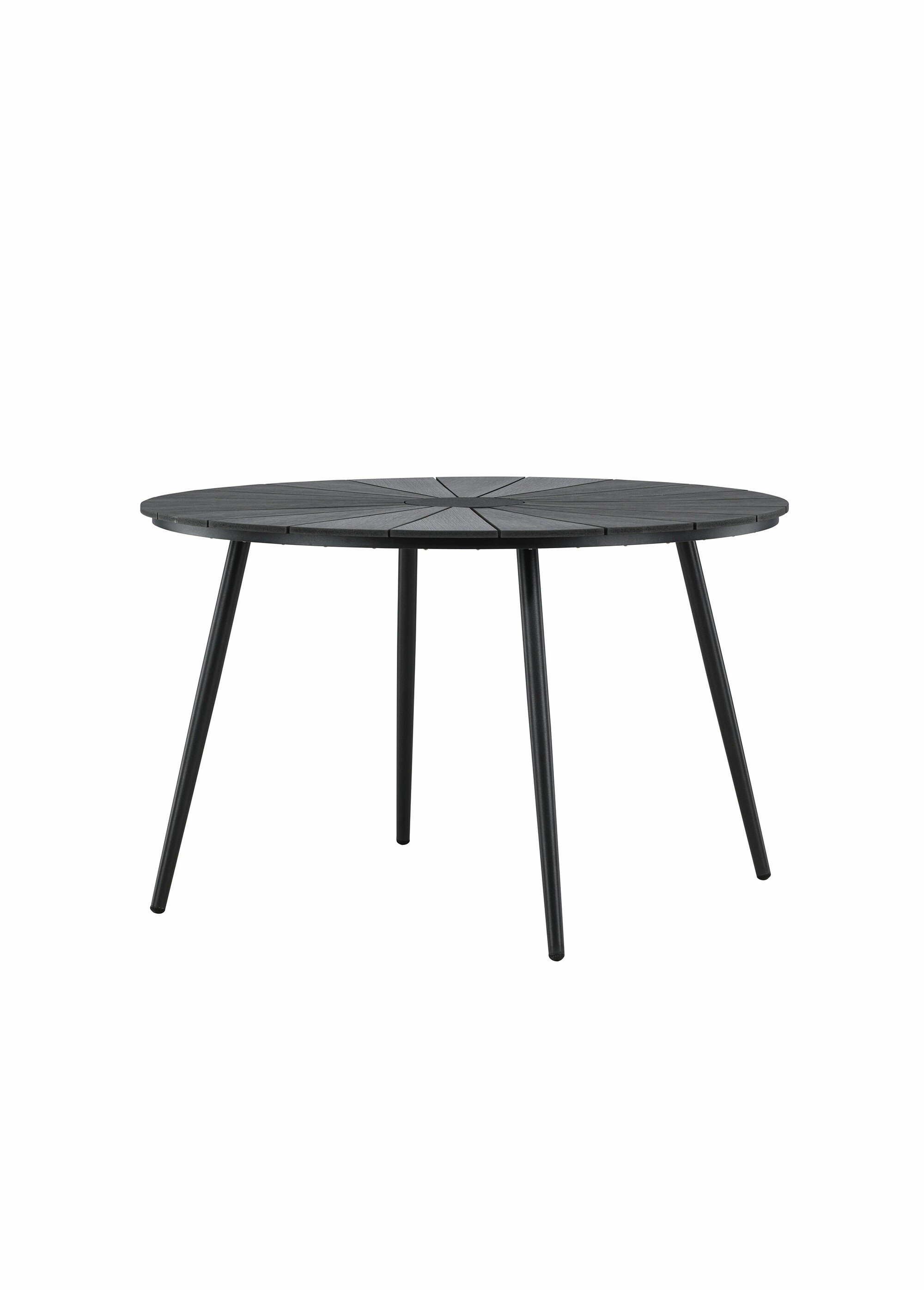Table de jardin diam 120cm en aluminium
