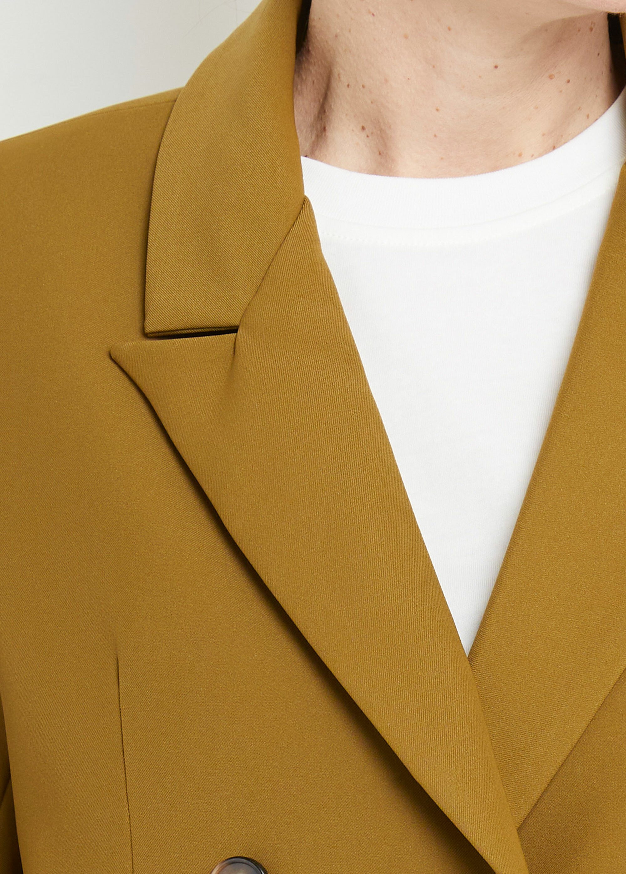 Veste blazer longue, double boutonnage Femme Vert IA-D583 DE1