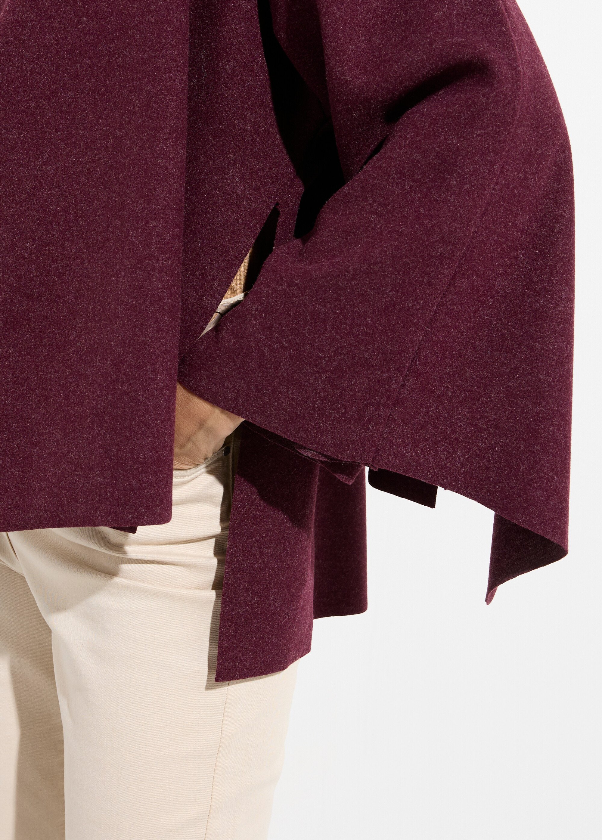 Veste bouton bijou métal et écharpe Femme Rouge MQ-9141 DE2