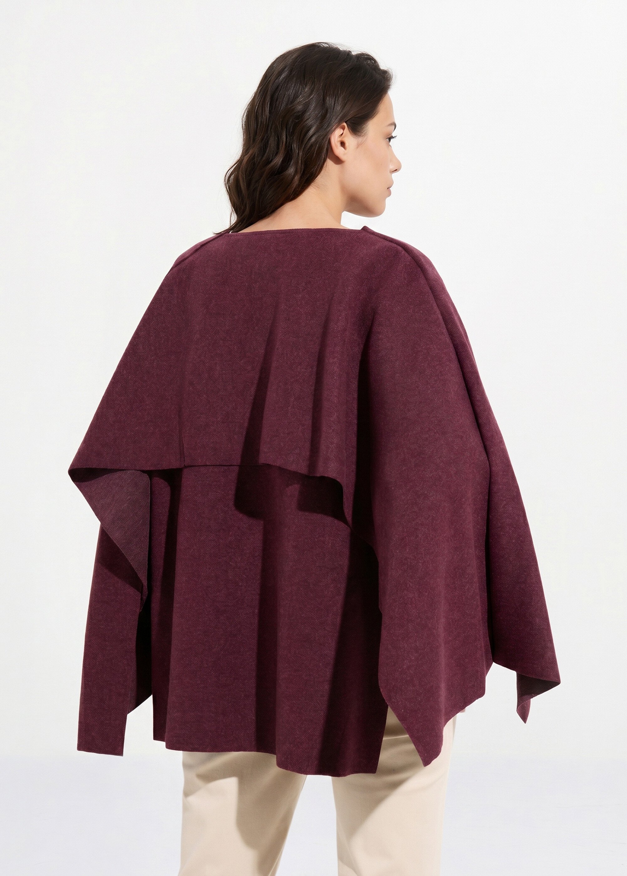 Veste bouton bijou métal et écharpe