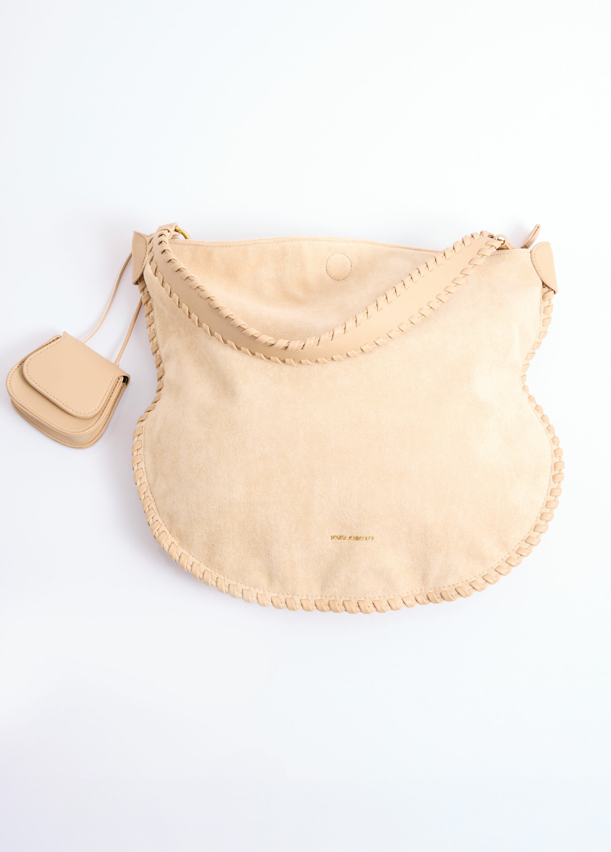 Sac suédine avec bandoulière et gri gri