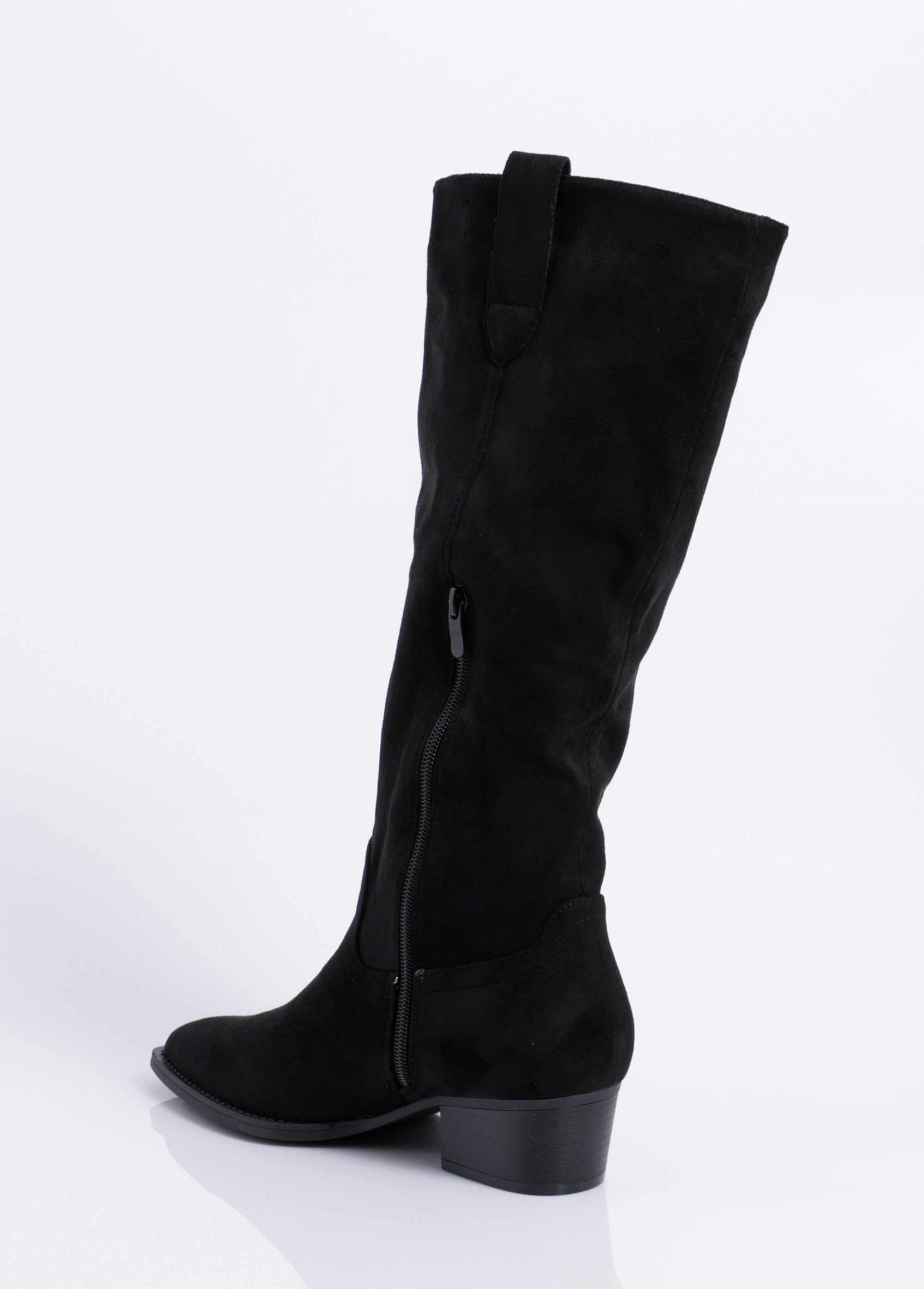 Bottes suédine pointues thème western