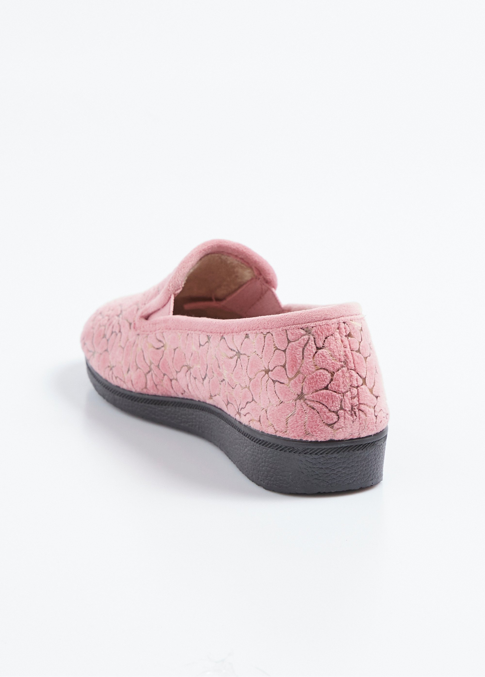 Chaussons élastiqués grande largeur intérieur duveteux