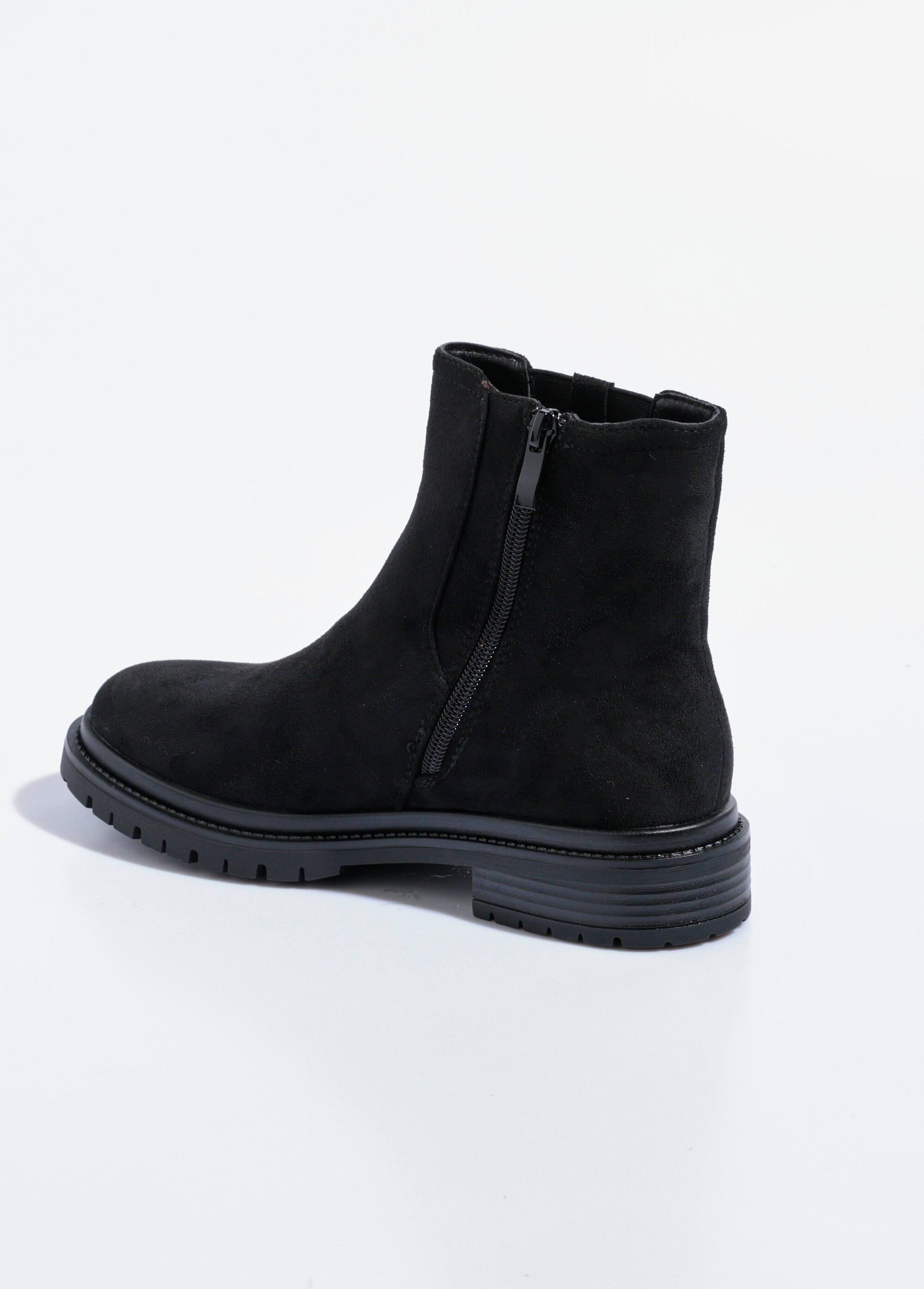 Boots Chelsea avec semelle crantée Femme Noir QUIZ6365 DO1