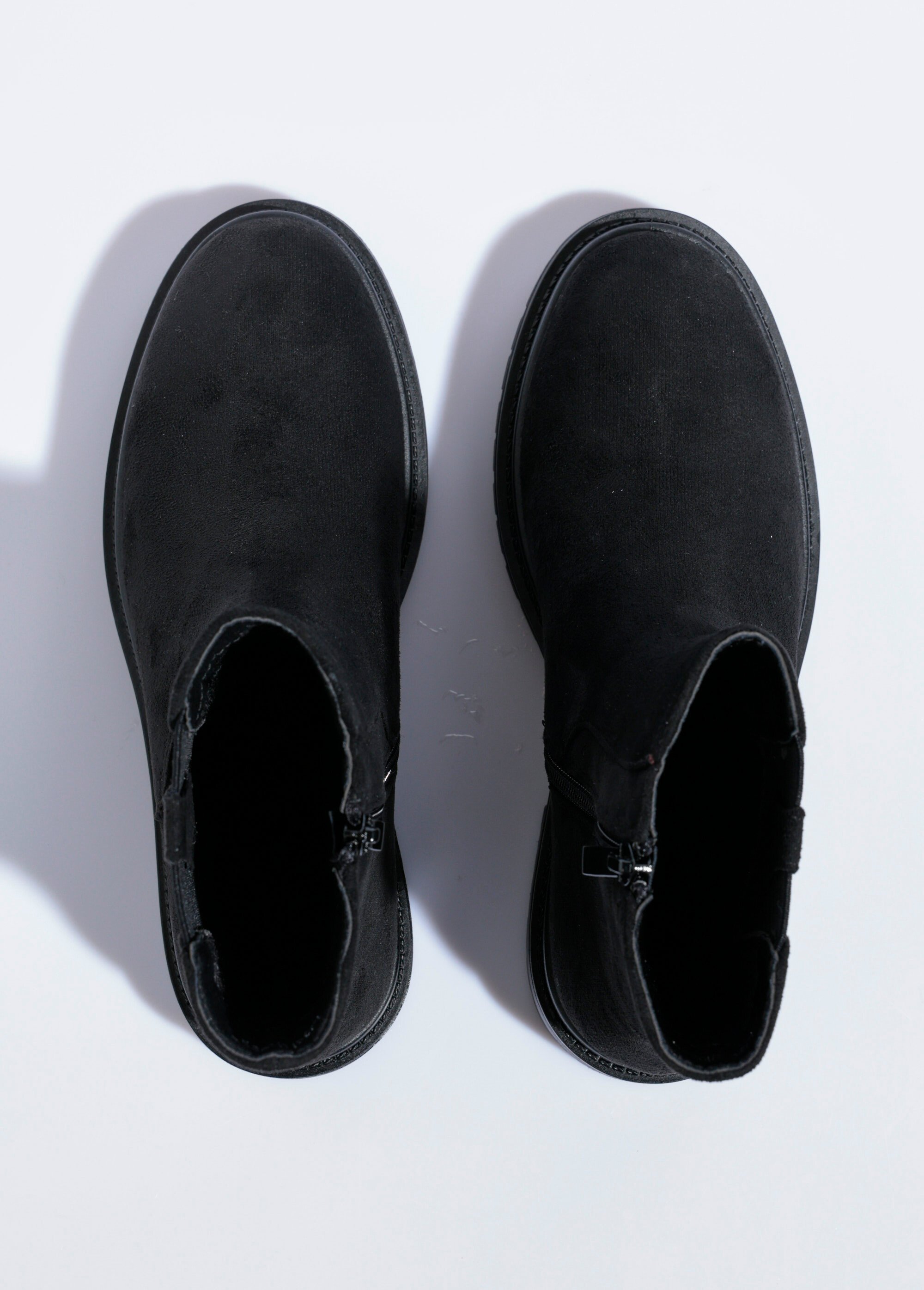 Boots Chelsea avec semelle crantée Femme Noir QUIZ6365 OV1