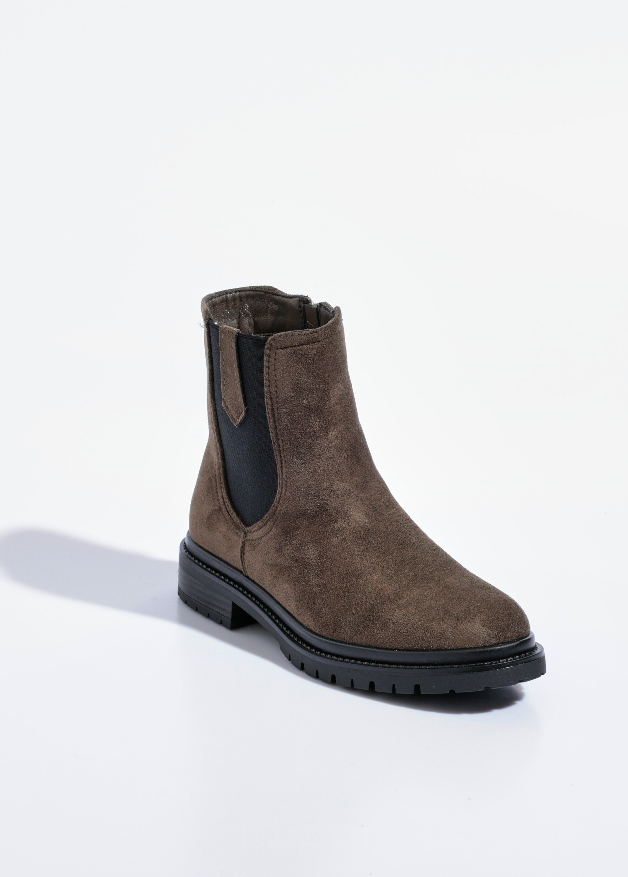 Boots Chelsea avec semelle crantée Femme Vert QUIZ6365 FA1