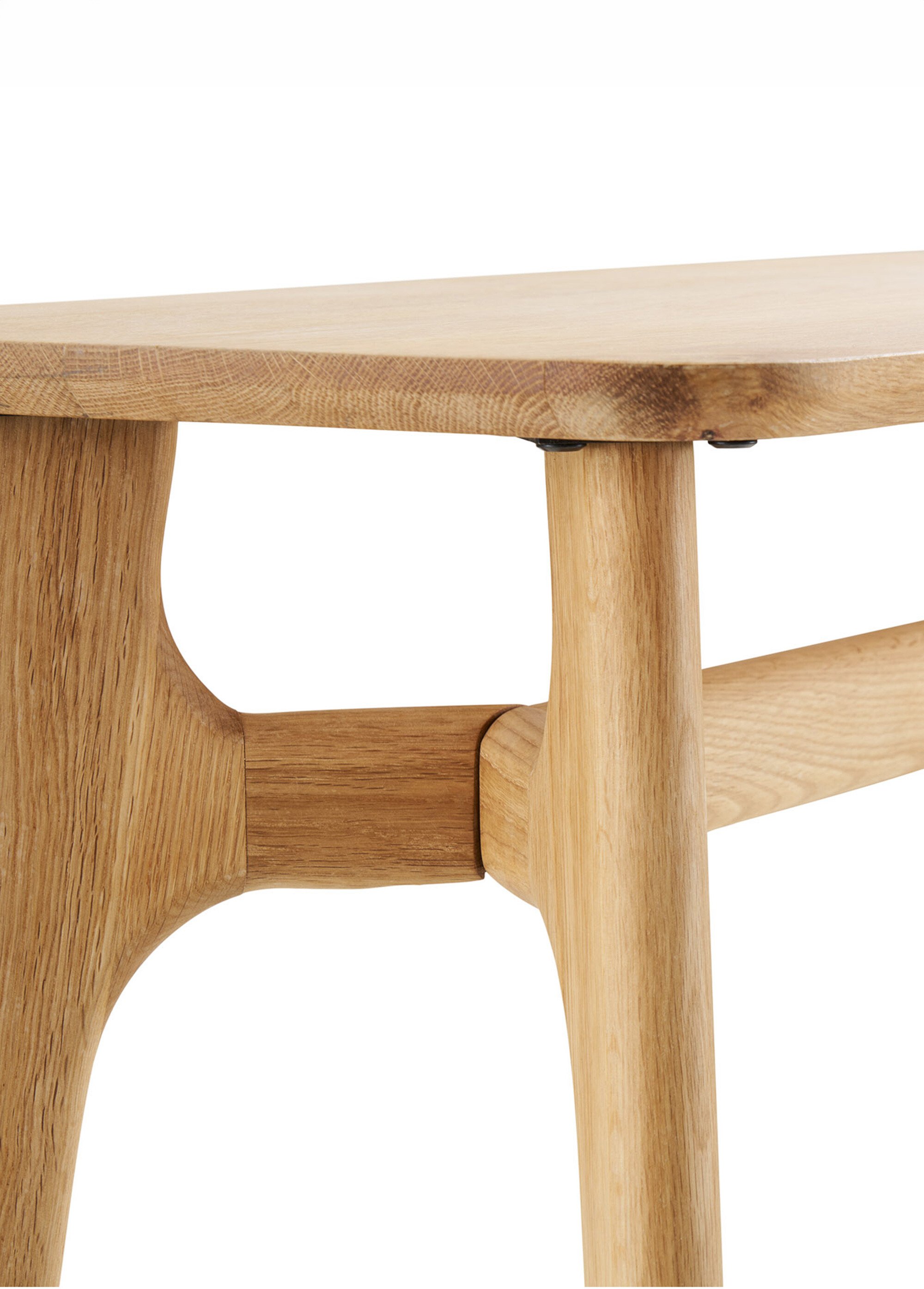 Console en chêne plaqué naturel RENNES BEIGE HN-2301089 DE3