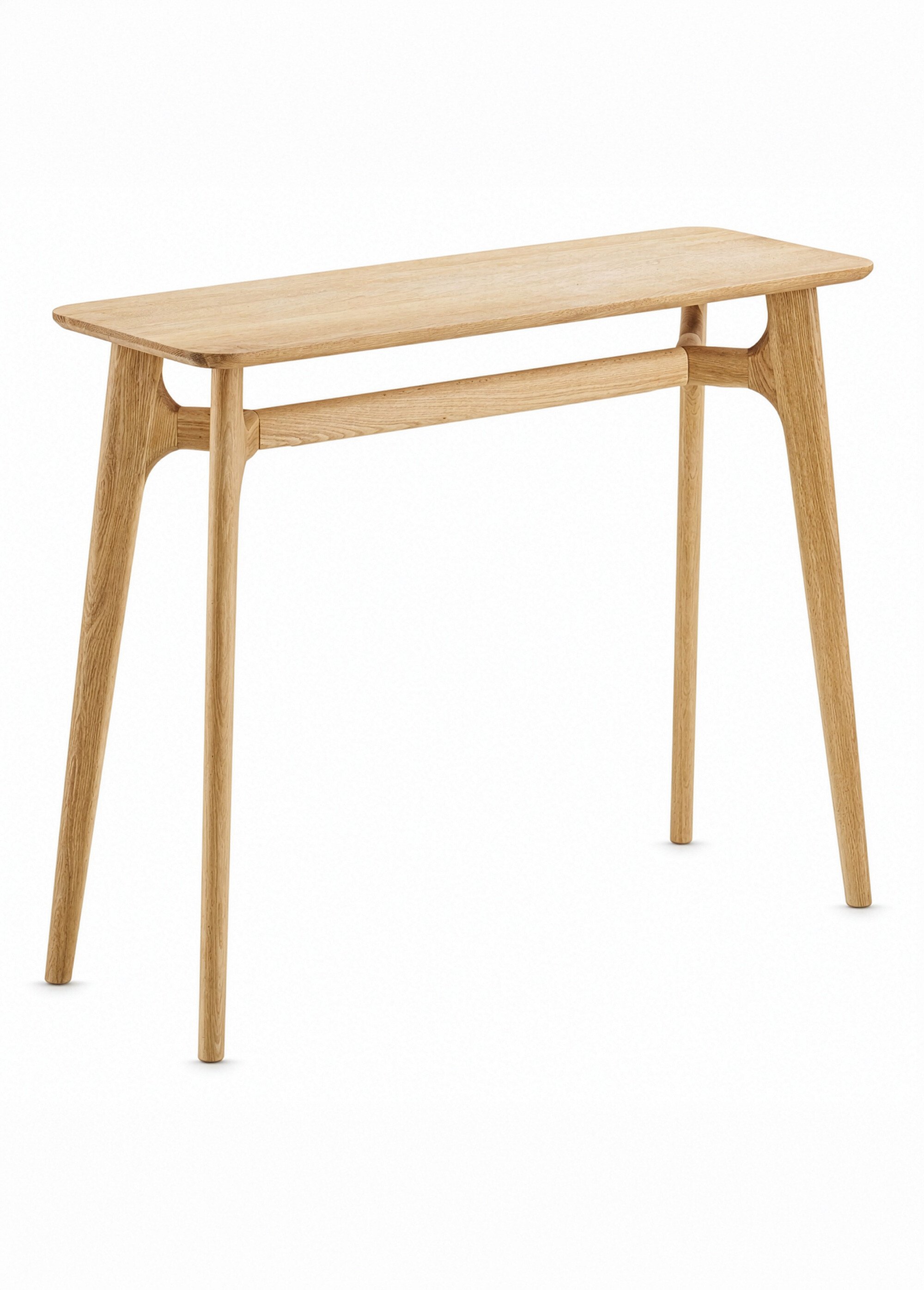 Console en chêne plaqué naturel RENNES BEIGE HN-2301089 FA1