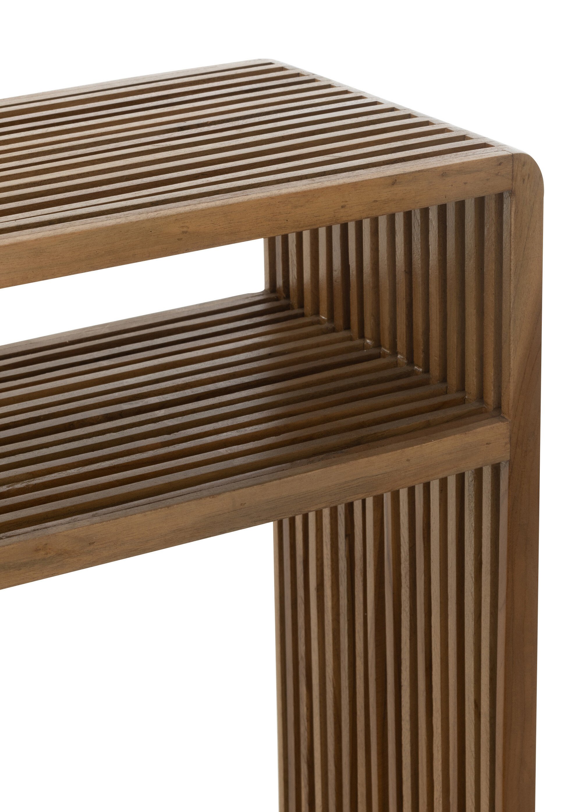 Consoles en teck recyclé, design ajouré BEIGE JP-40802 DE2