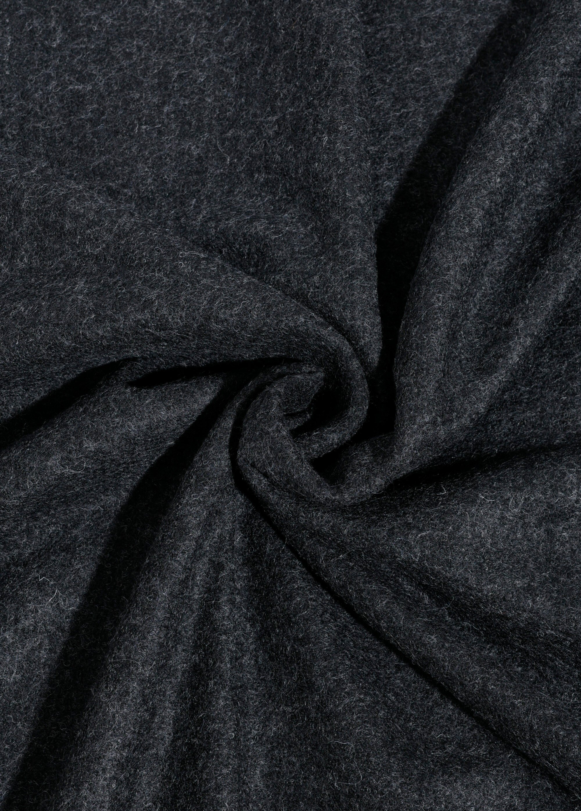 Coupon habillement, lainage anthracite