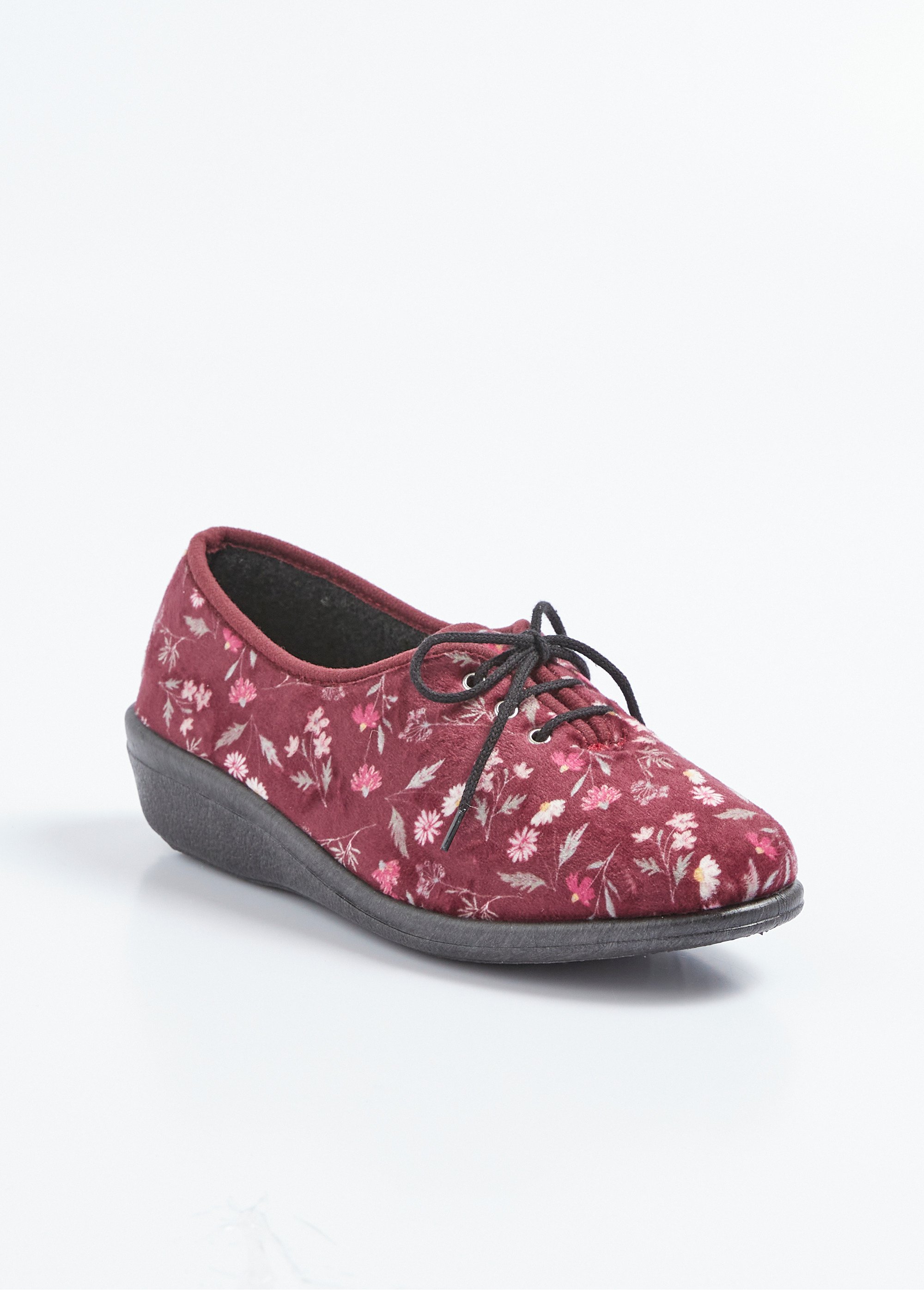 Derbies de détente lacés compensés Femme Rouge OSCURIA FA1
