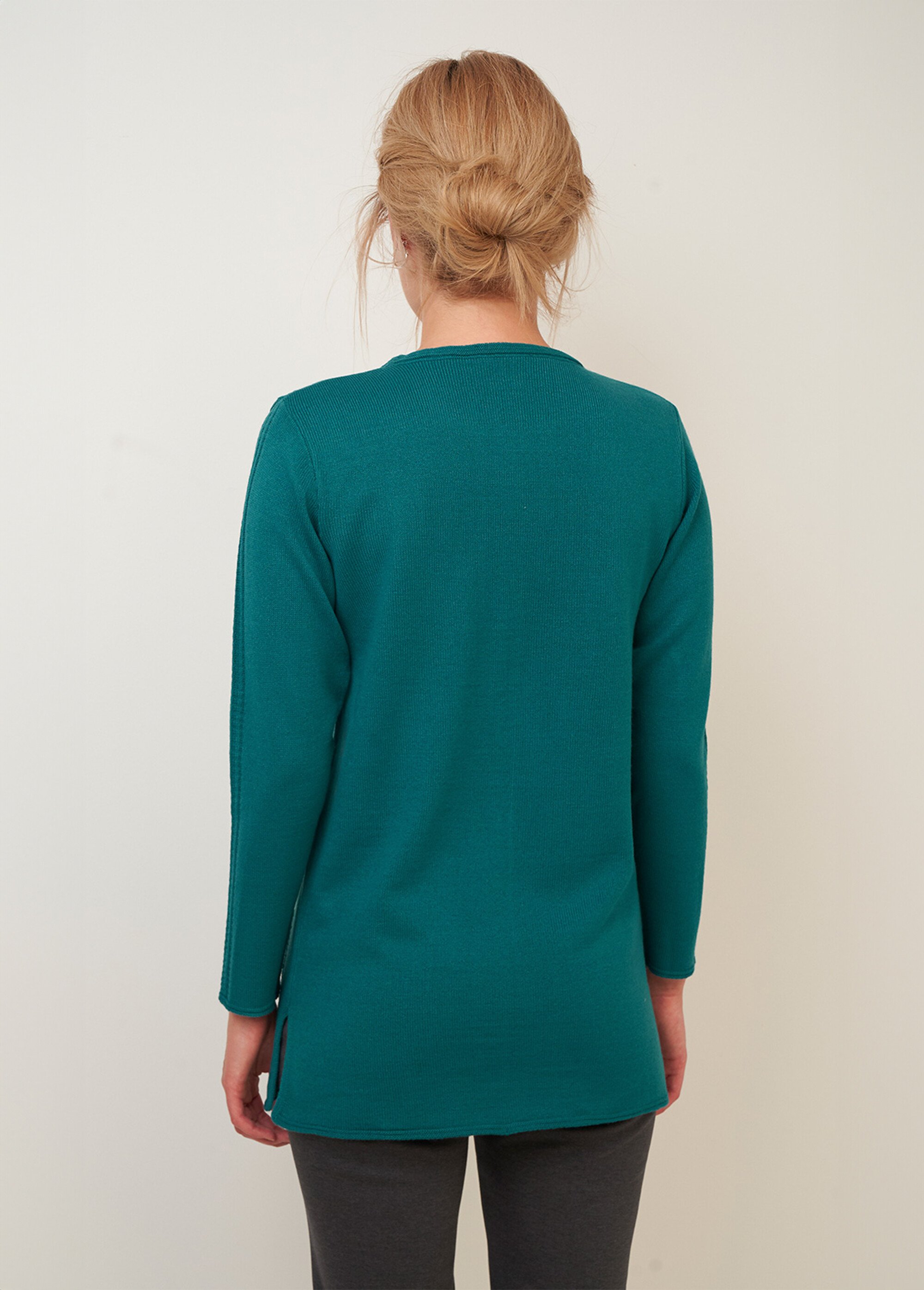 Le pull-tunique Femme Vert PAILLEUR DO1