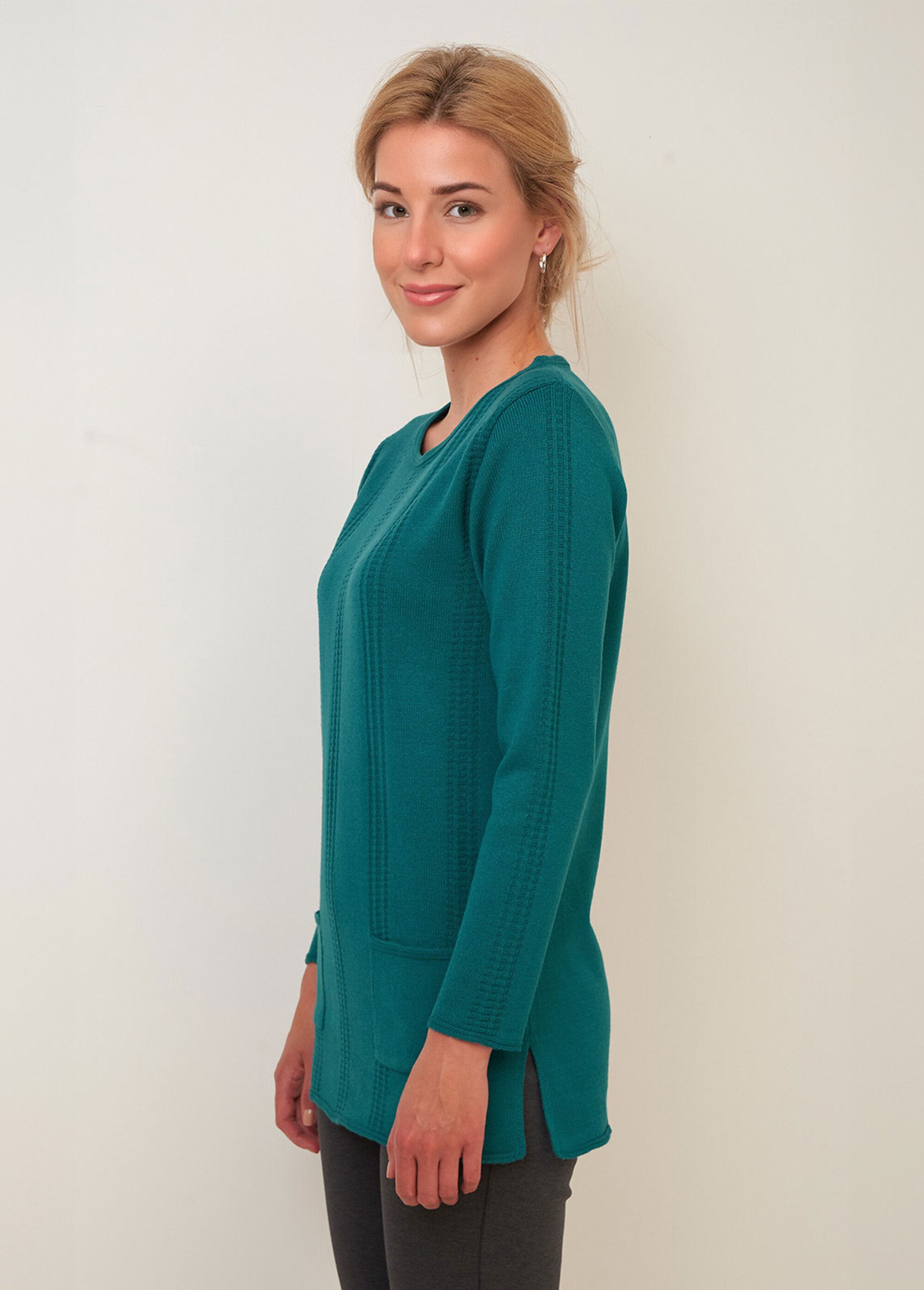 Le pull-tunique Femme Vert PAILLEUR GA1