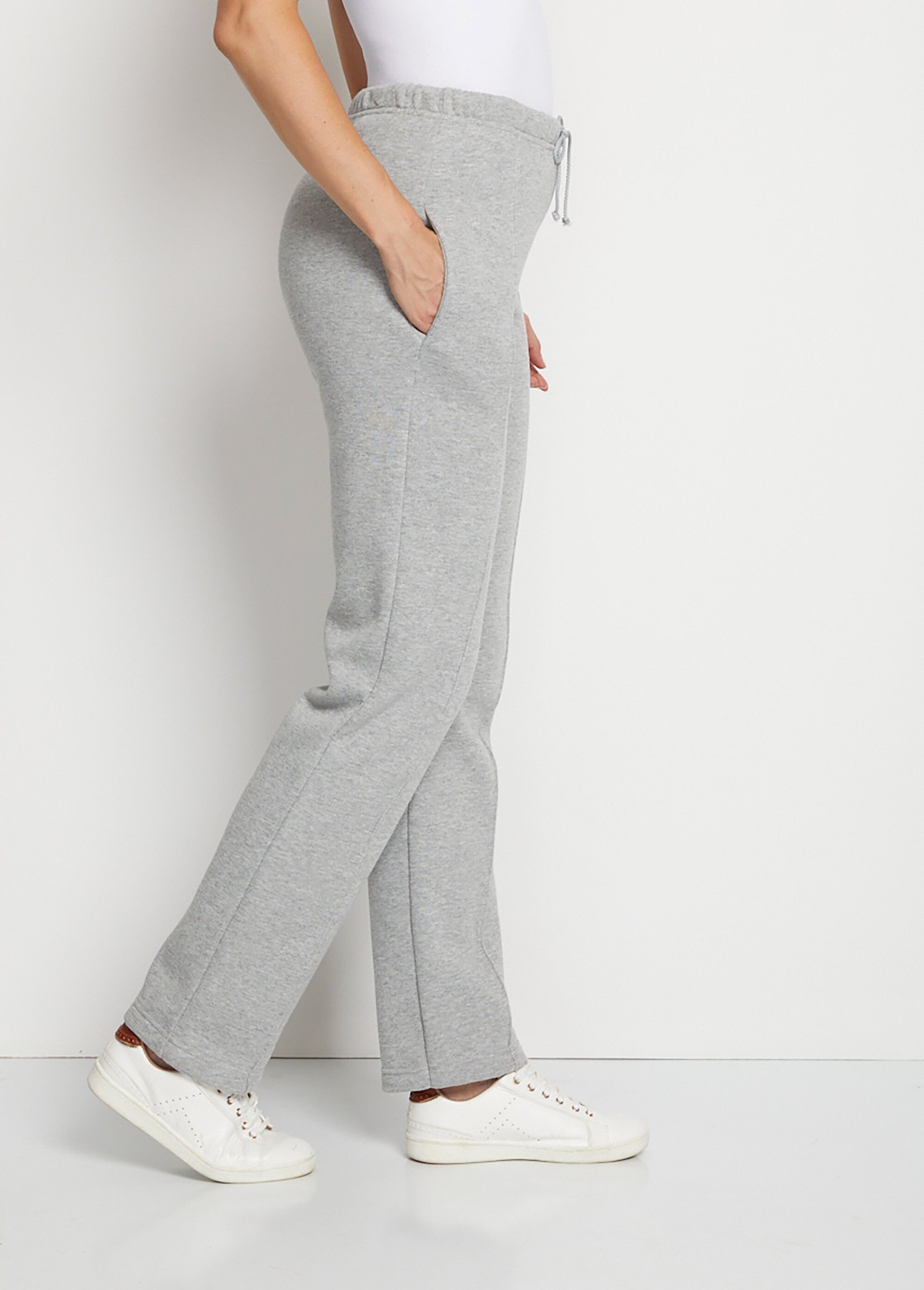 Pantalon détente ceinture élastiquée molleton Femme Gris PASSEUR DR1