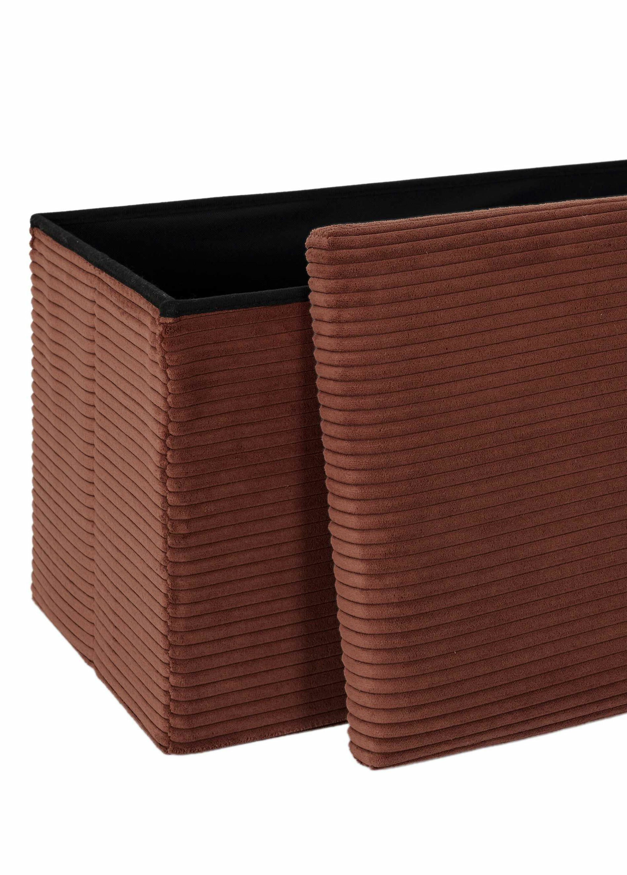 Pouf bouclette avec coffre de rangement 2B TERRA CMP-HD0059 DE2