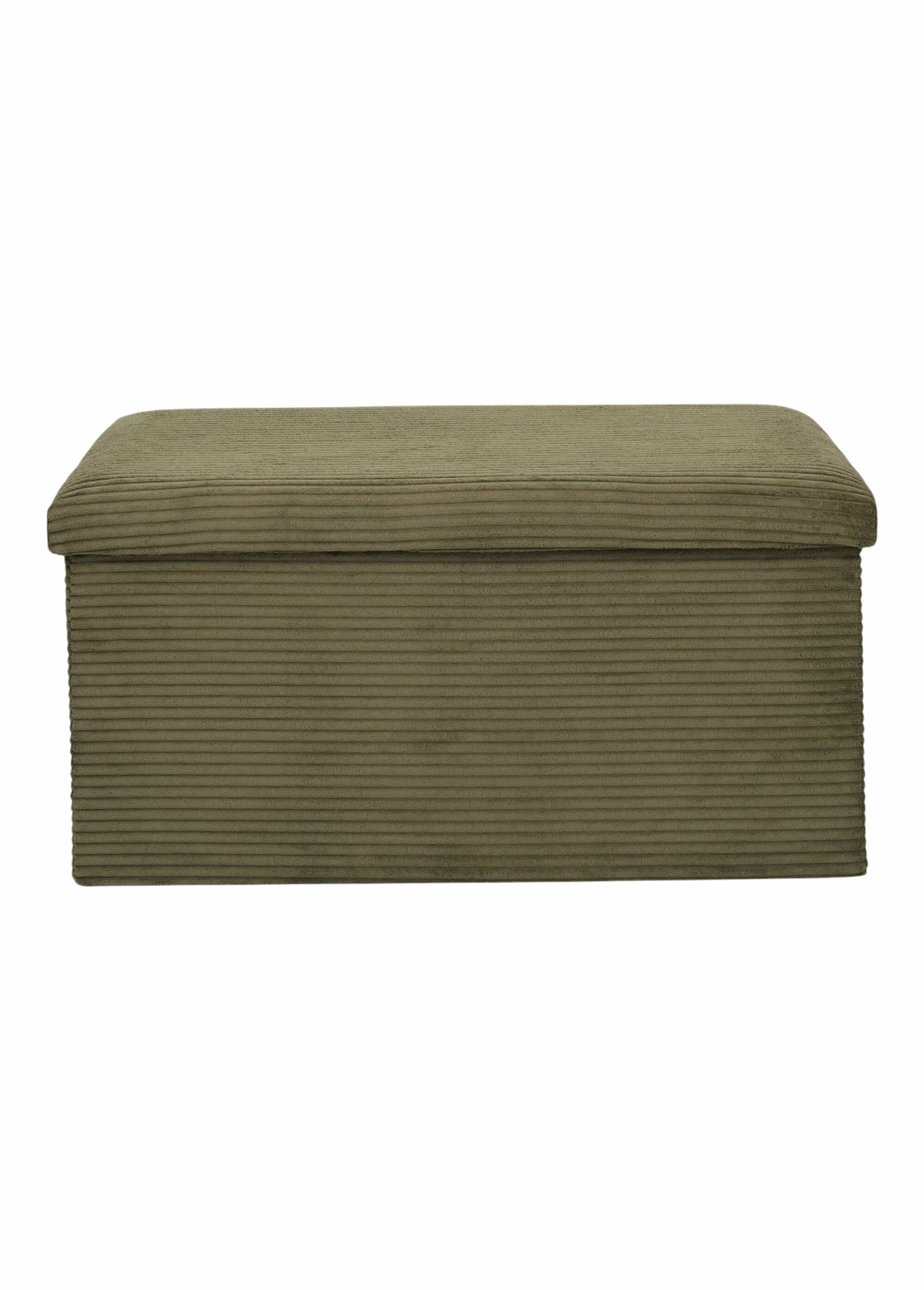 Pouf bouclette avec coffre de rangement 2B