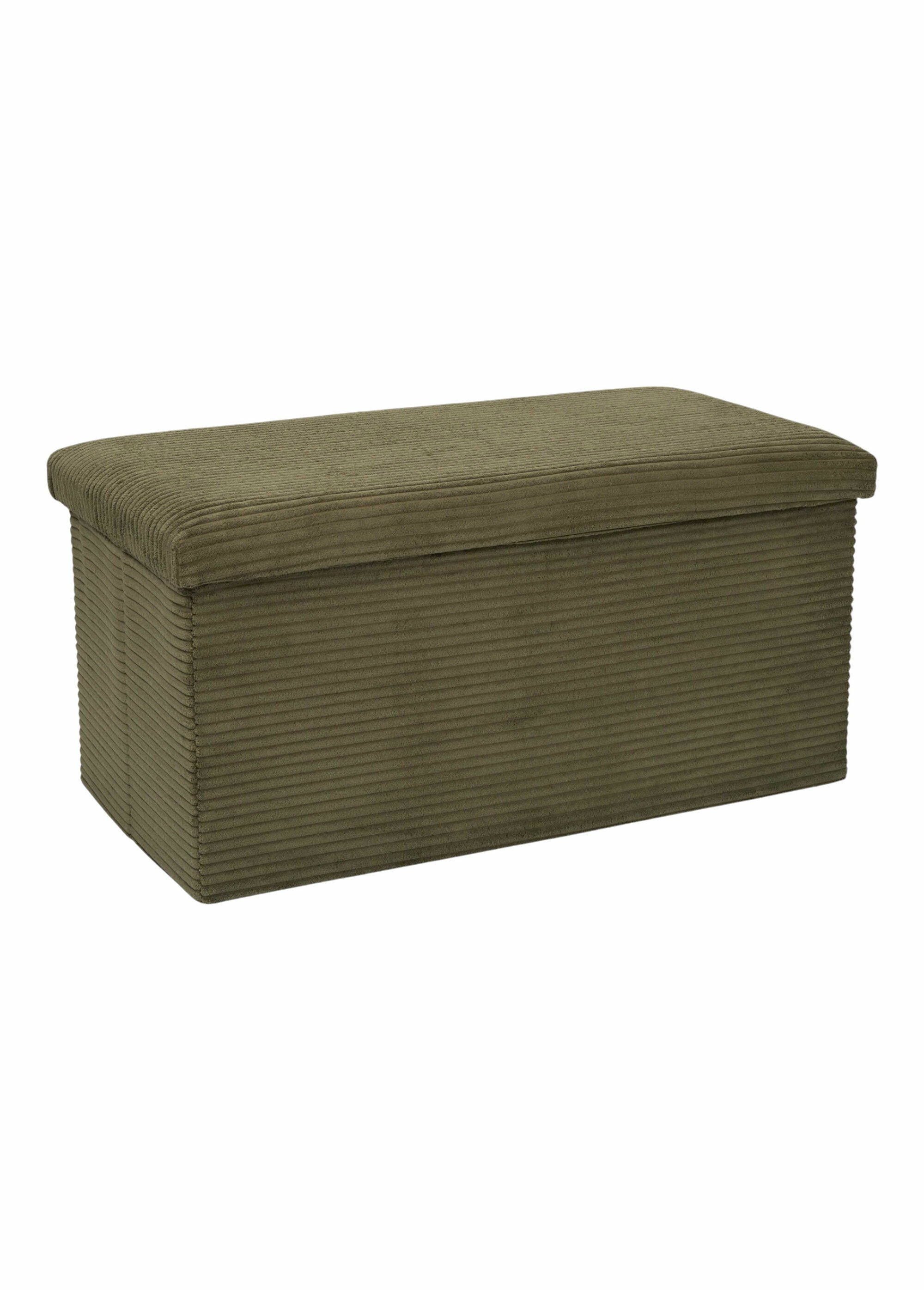 Pouf bouclette avec coffre de rangement 2B