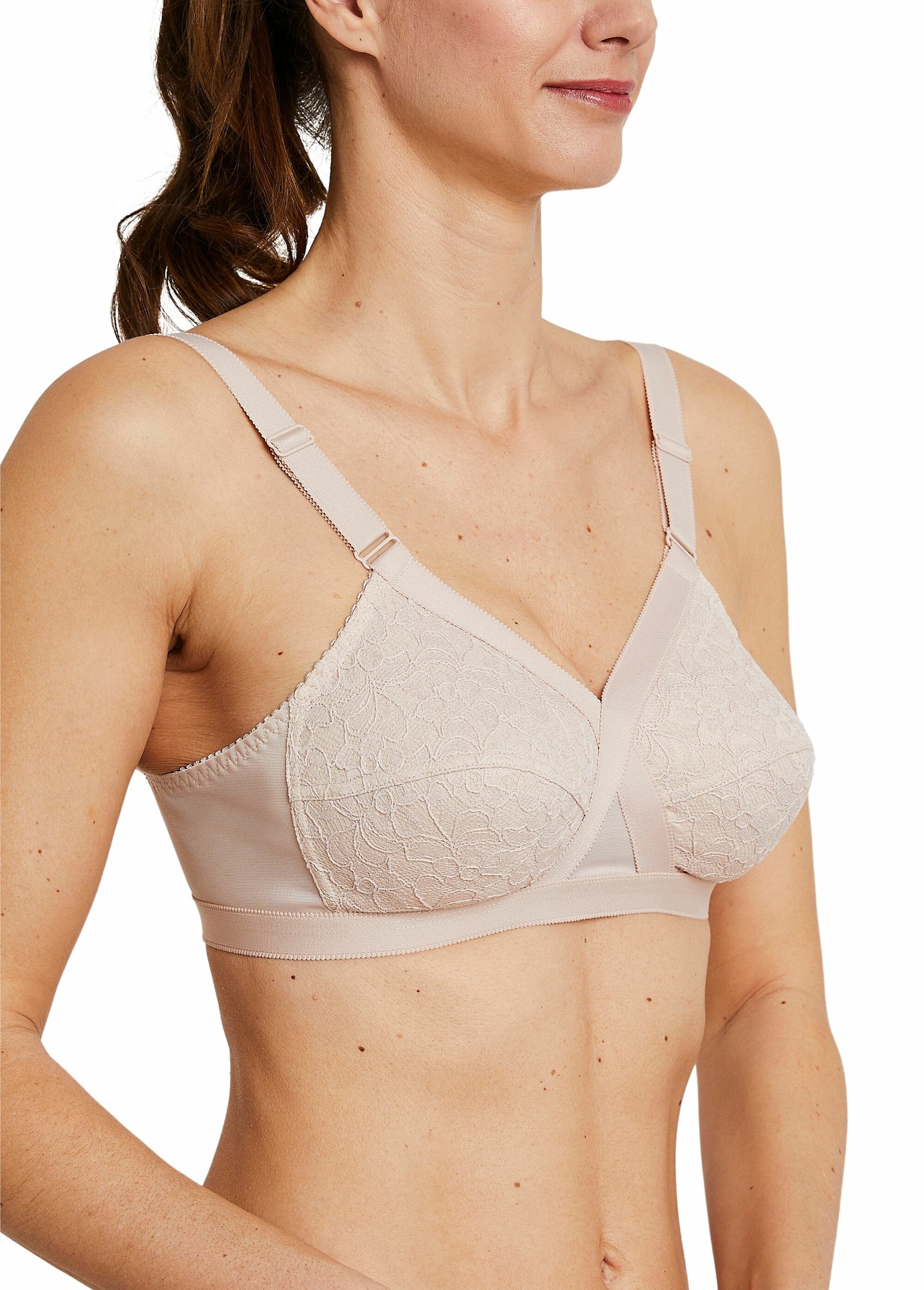 Soutien-gorge sans armatures croisé - lot de 2 Femme Beige VELARIUM FA2