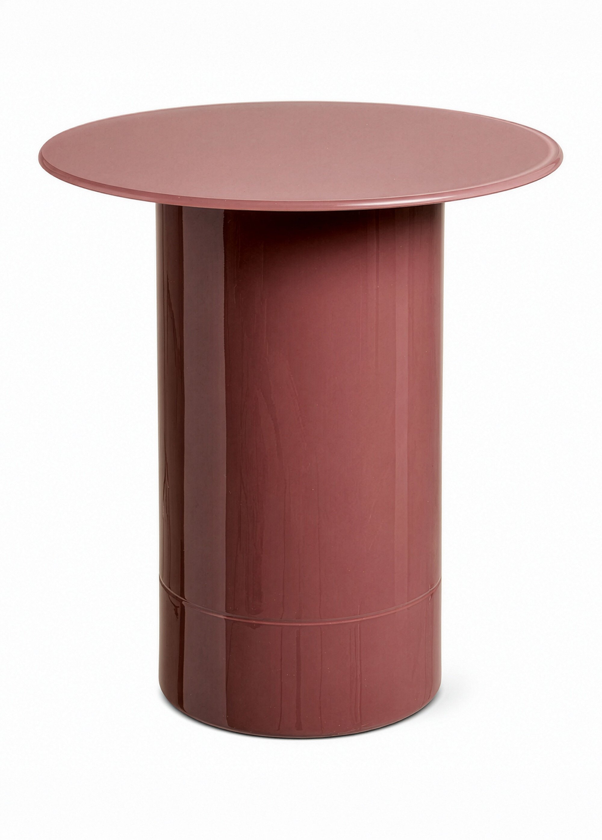 Table d'appoint effet laqué FLORENS ROSE HN-2151602 FA1