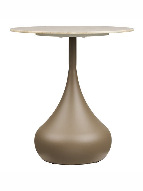 Table d'appoint en métal verre PIENZA VERT HN-2151603 DE1