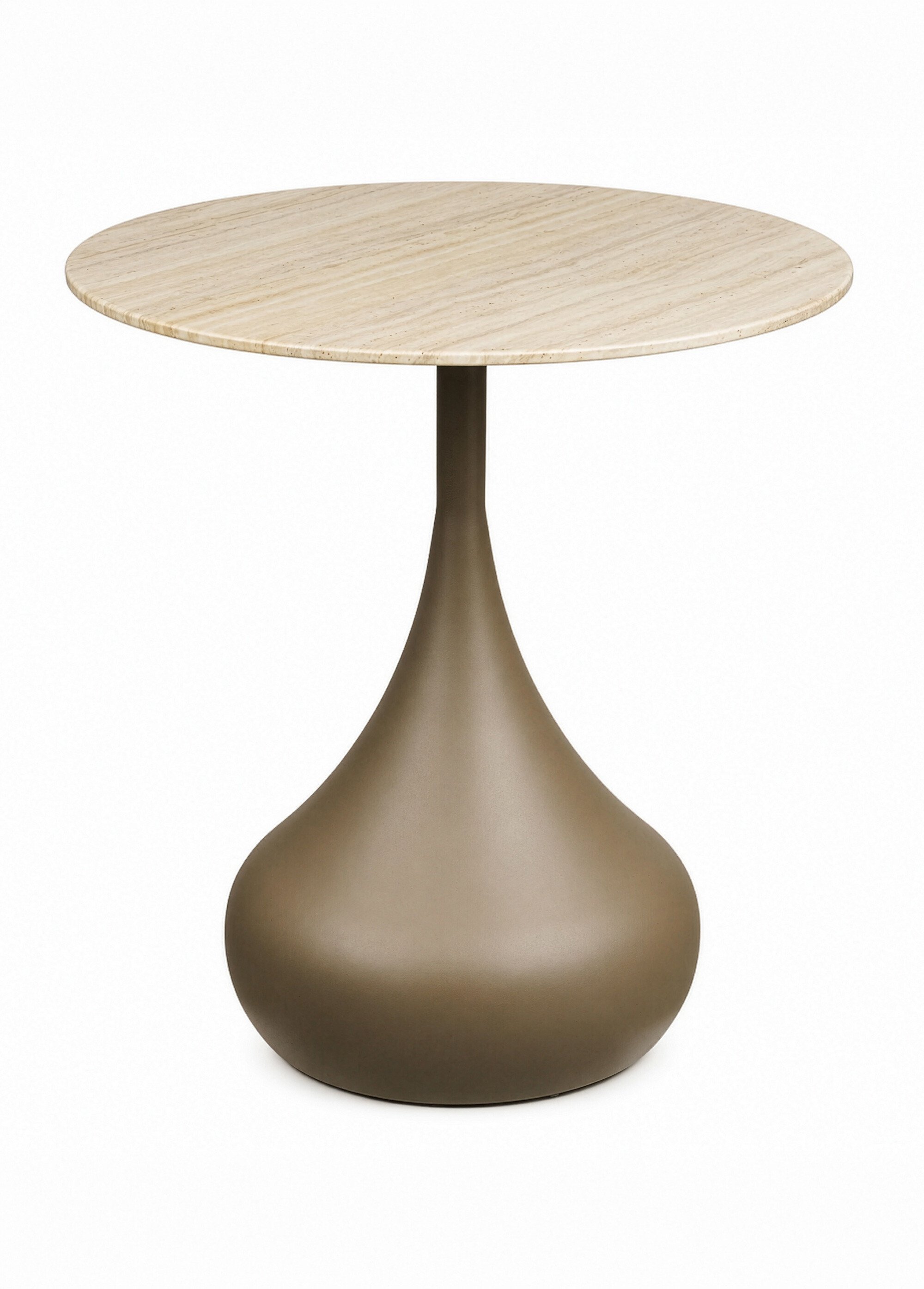 Table d'appoint en métal verre PIENZA VERT HN-2151603 FA1