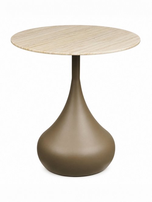 Table d'appoint en métal verre PIENZA VERT HN-2151603 FA1
